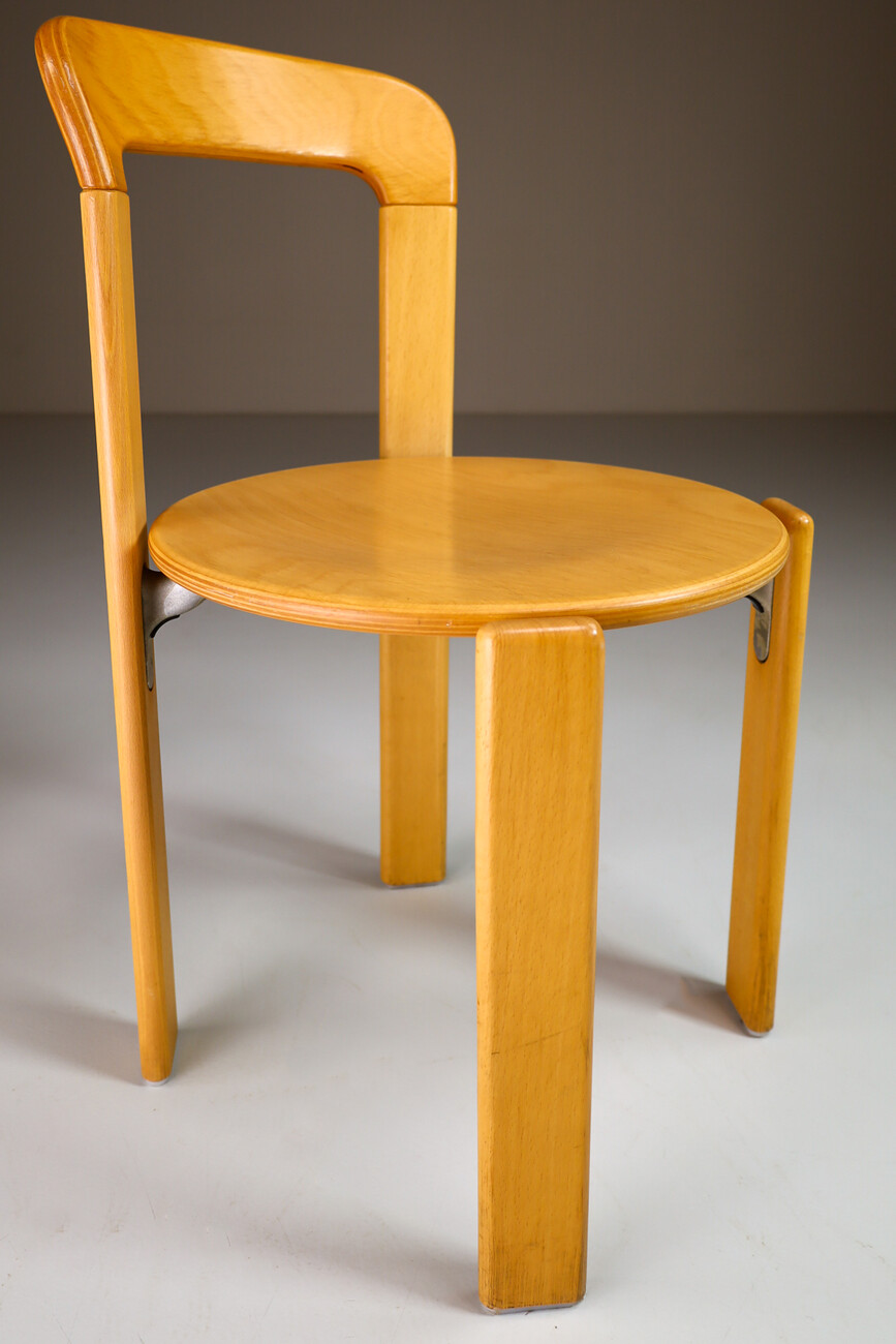 Mid century modern Dining Chairs by Bruno Rey for Kusch and Co, Zwitserland 1970s Late-20th century