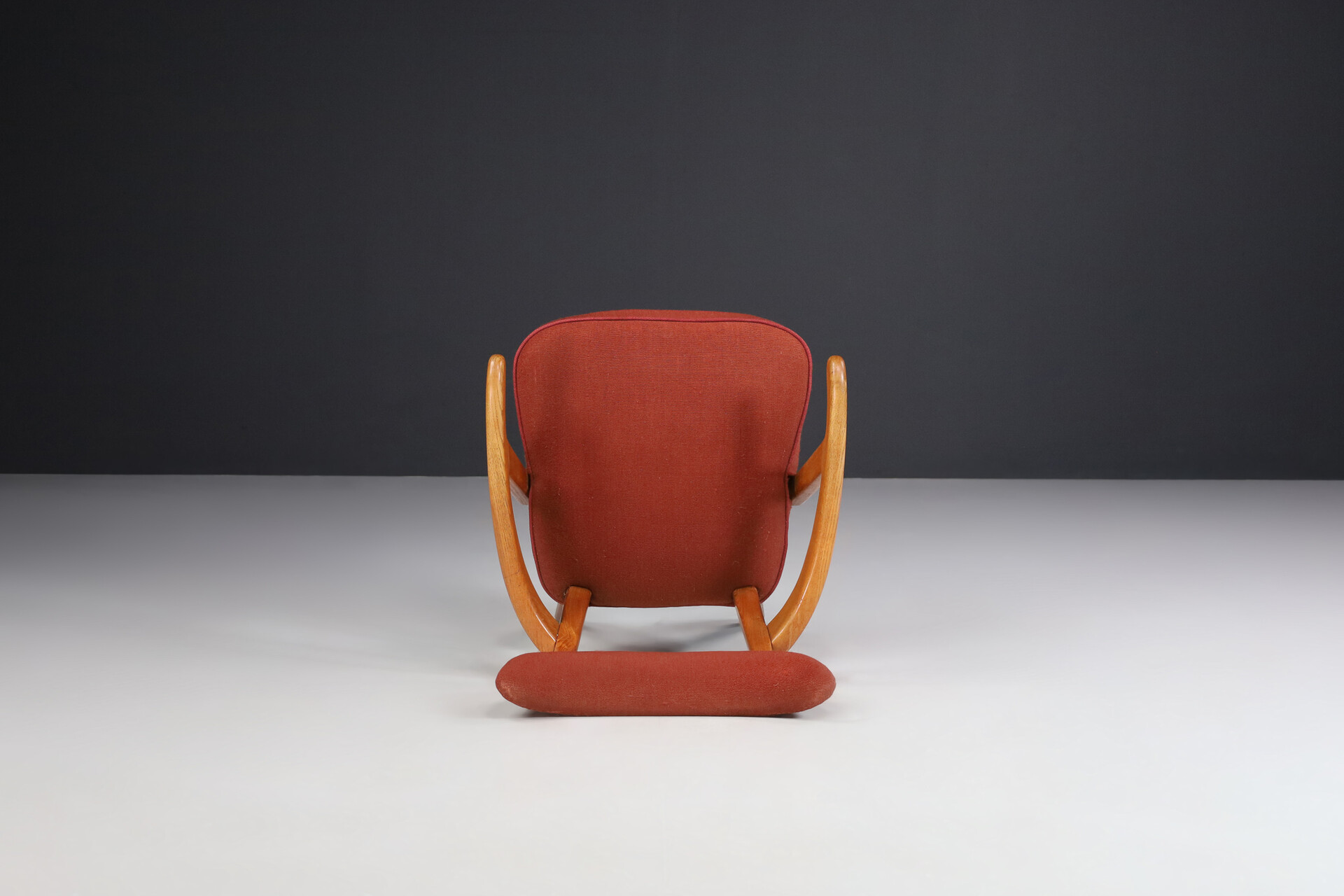 Mid century modern Elwood Armchairs in Original Fabric, France 1960s Mid-20th century