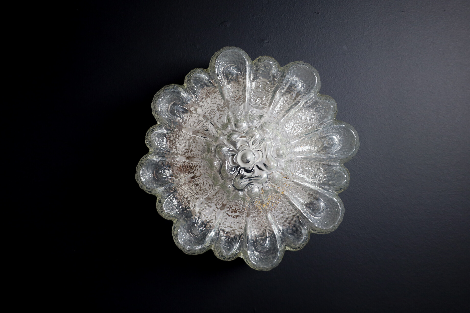 Mid century modern Floral Shape Flush Mount or Wall Light Germany 1960s Mid-20th century