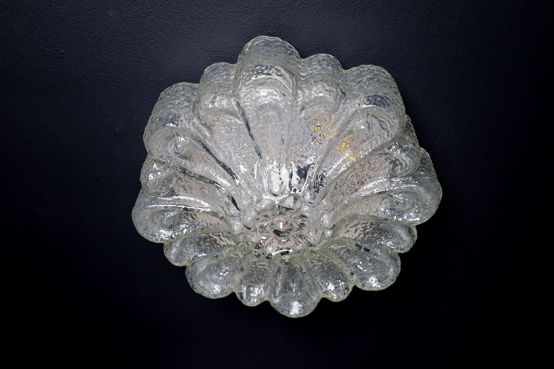 Mid century modern Floral Shape Flush Mount or Wall Light Germany 1960s Mid-20th century