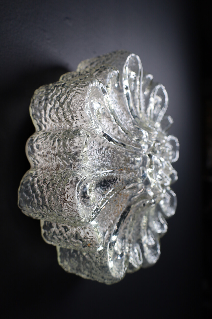 Mid century modern Floral Shape Flush Mount or Wall Light Germany 1960s Mid-20th century