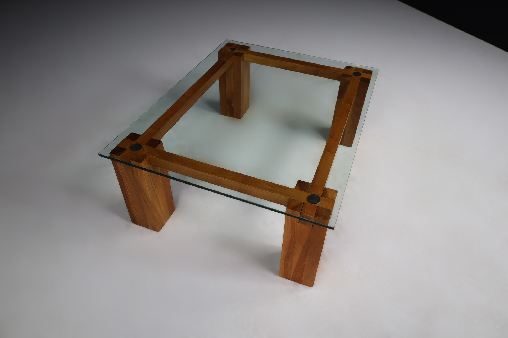 Mid century modern Franco Poli for Bernini coffee table, Italy 1970s Late-20th century