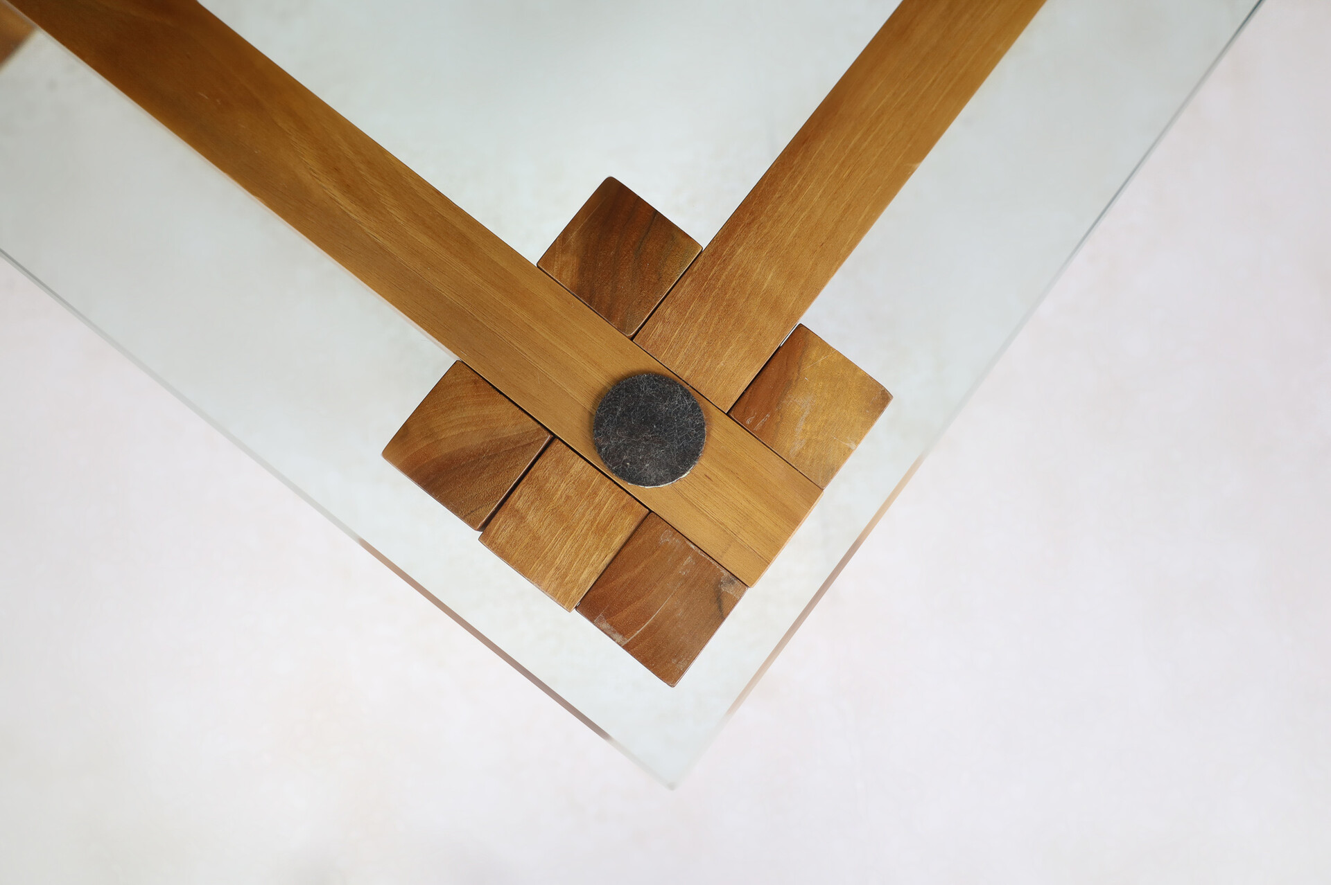 Mid century modern Franco Poli for Bernini coffee table, Italy 1970s Late-20th century