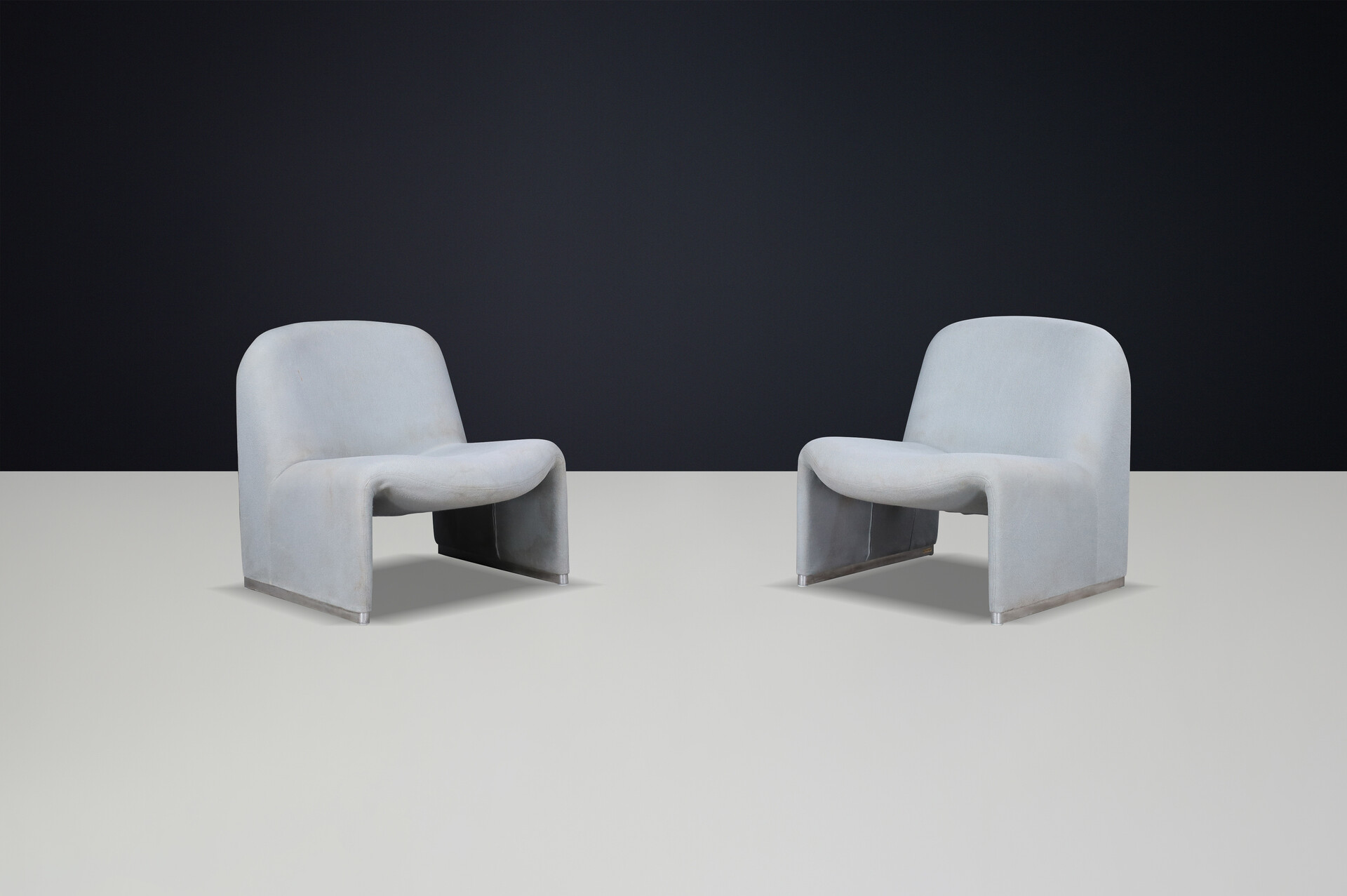 Mid century modern Giancarlo Piretti Alky Chairs with Original Upholstery, Italy, 1969 Mid-20th century