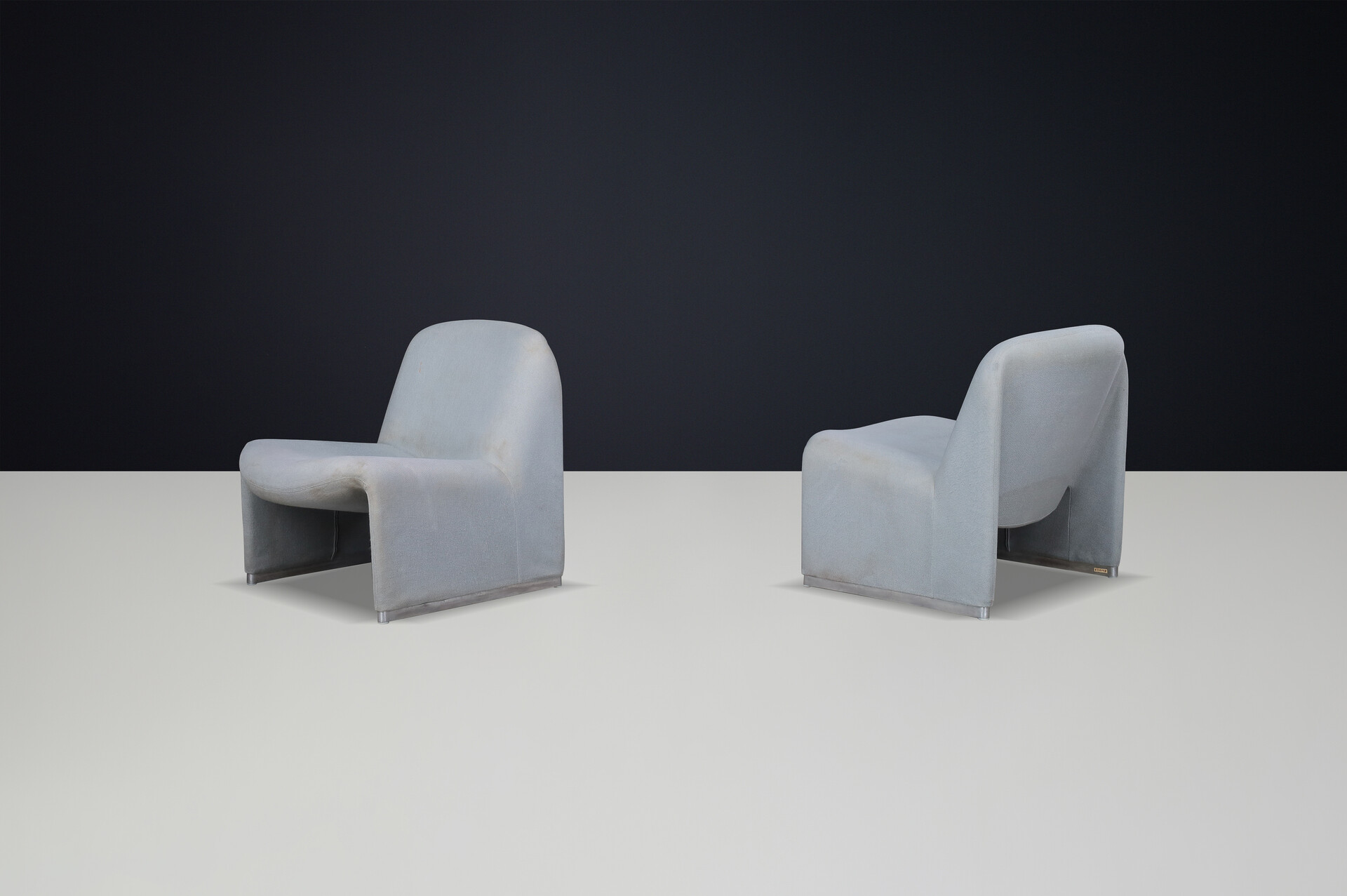 Mid century modern Giancarlo Piretti Alky Chairs with Original Upholstery, Italy, 1969 Mid-20th century