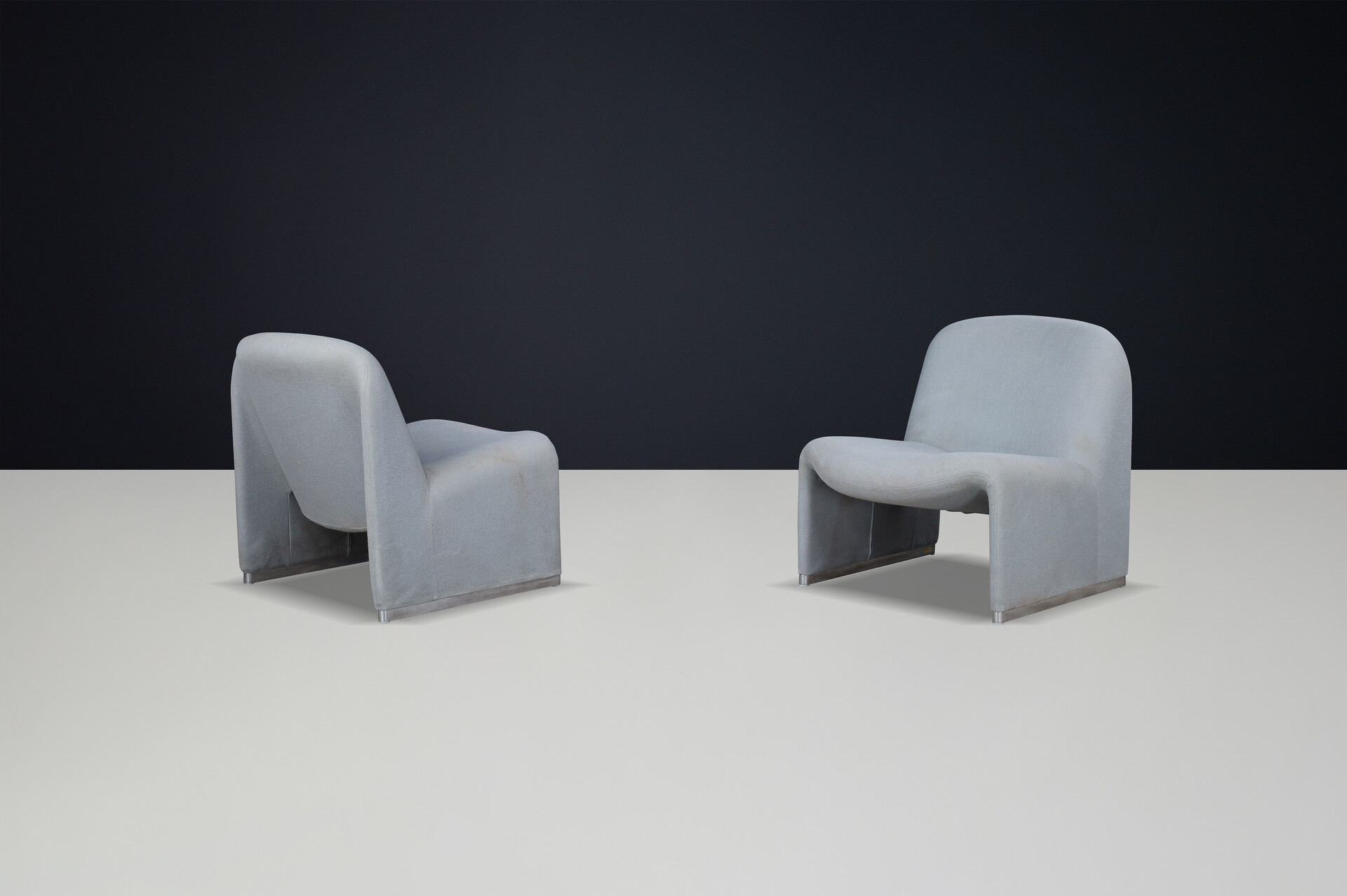 Mid century modern Giancarlo Piretti Alky Chairs with Original Upholstery, Italy, 1969 Mid-20th century