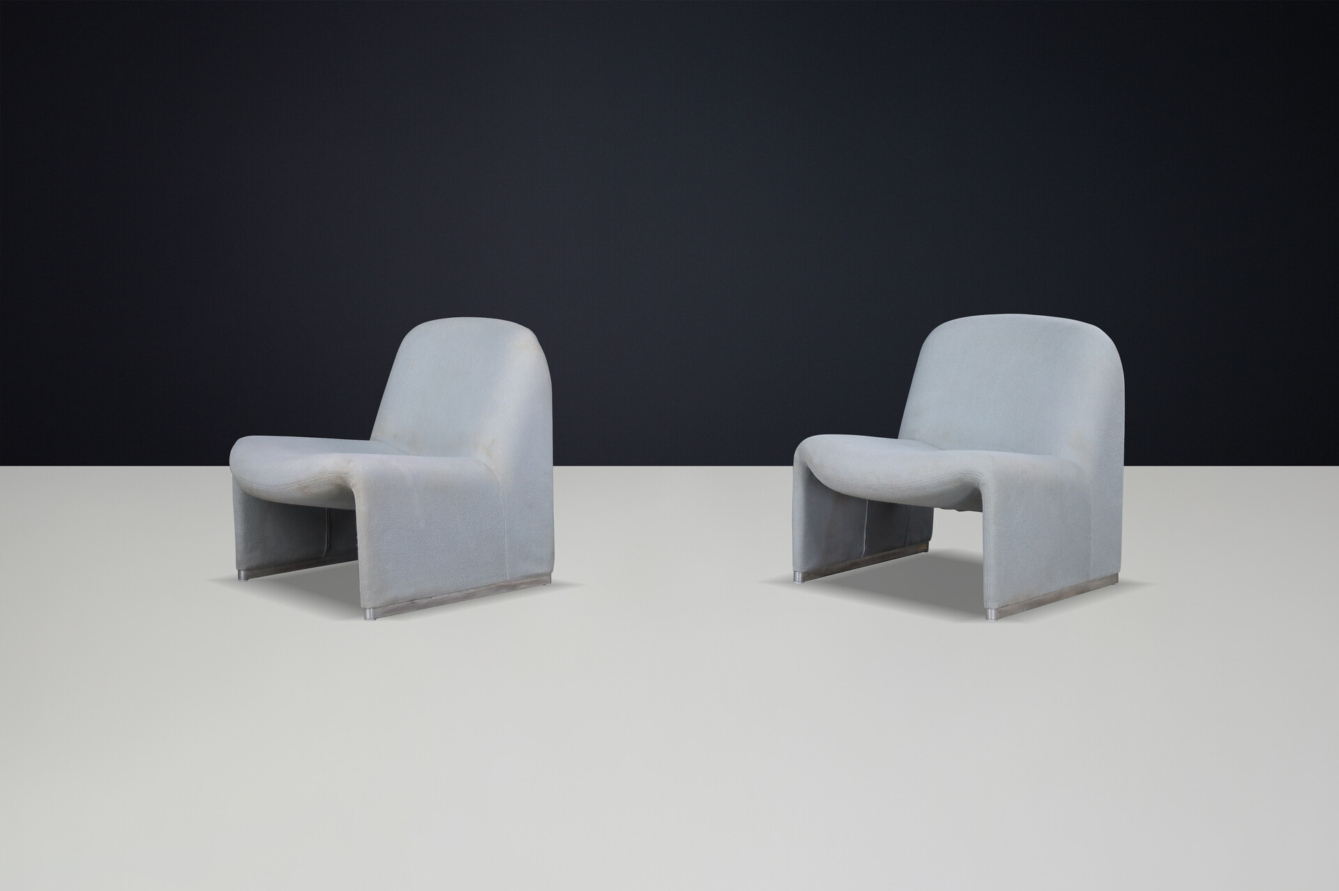 Mid century modern Giancarlo Piretti Alky Chairs with Original Upholstery, Italy, 1969 Mid-20th century