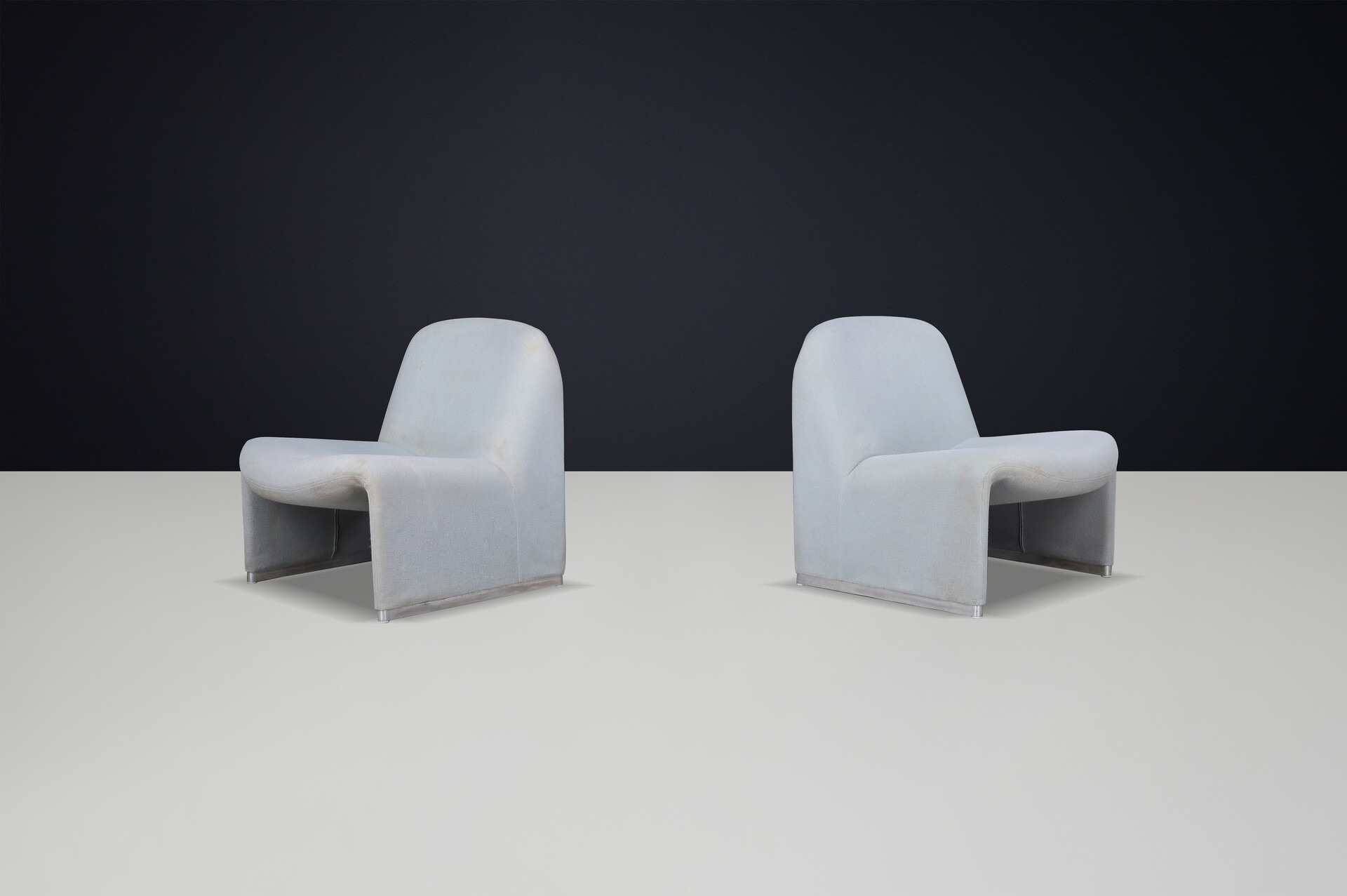 Mid century modern Giancarlo Piretti Alky Chairs with Original Upholstery, Italy, 1969 Mid-20th century