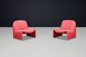 Mid century modern Giancarlo Piretti Lounge Chairs for Anonima Castelli, Italy, 1970s Late-20th century