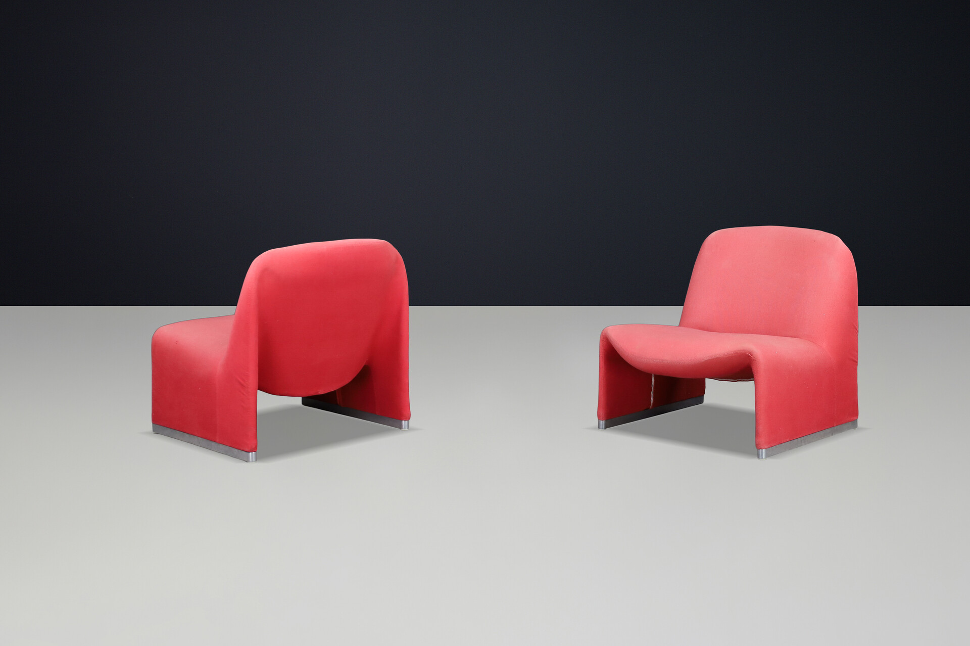 Mid century modern Giancarlo Piretti Lounge Chairs for Anonima Castelli, Italy, 1970s Late-20th century