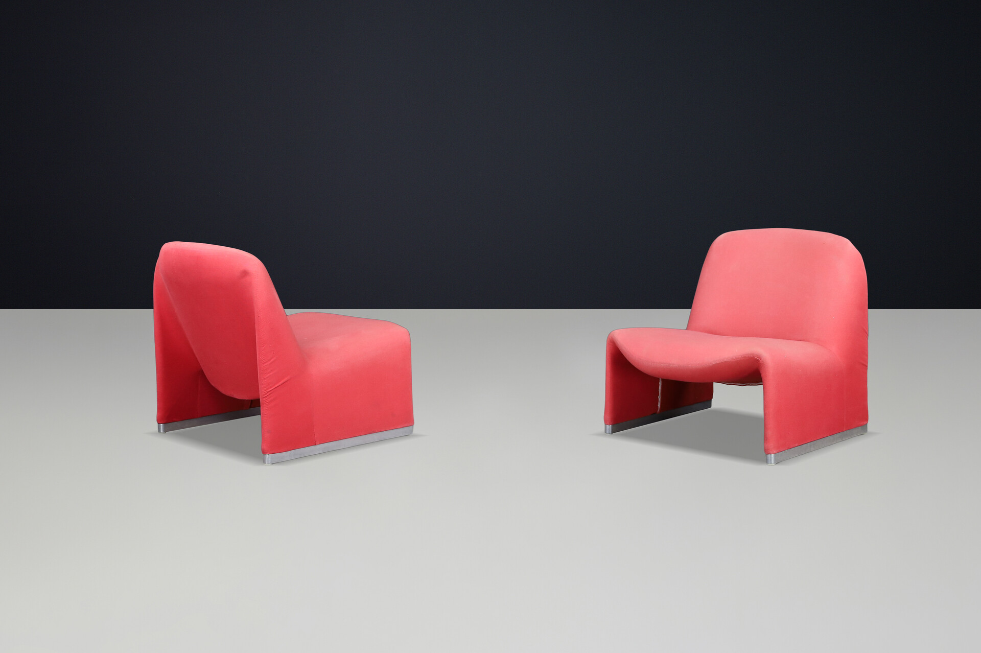 Mid century modern Giancarlo Piretti Lounge Chairs for Anonima Castelli, Italy, 1970s Late-20th century