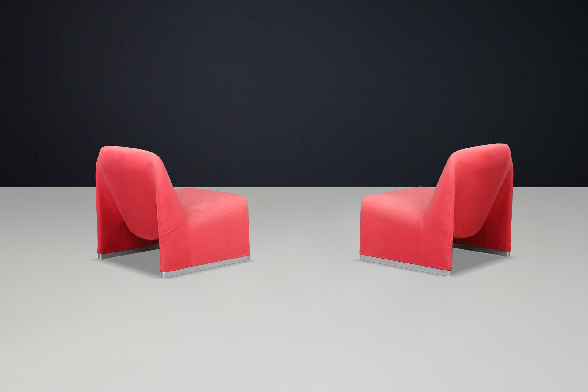 Mid century modern Giancarlo Piretti Lounge Chairs for Anonima Castelli, Italy, 1970s Late-20th century