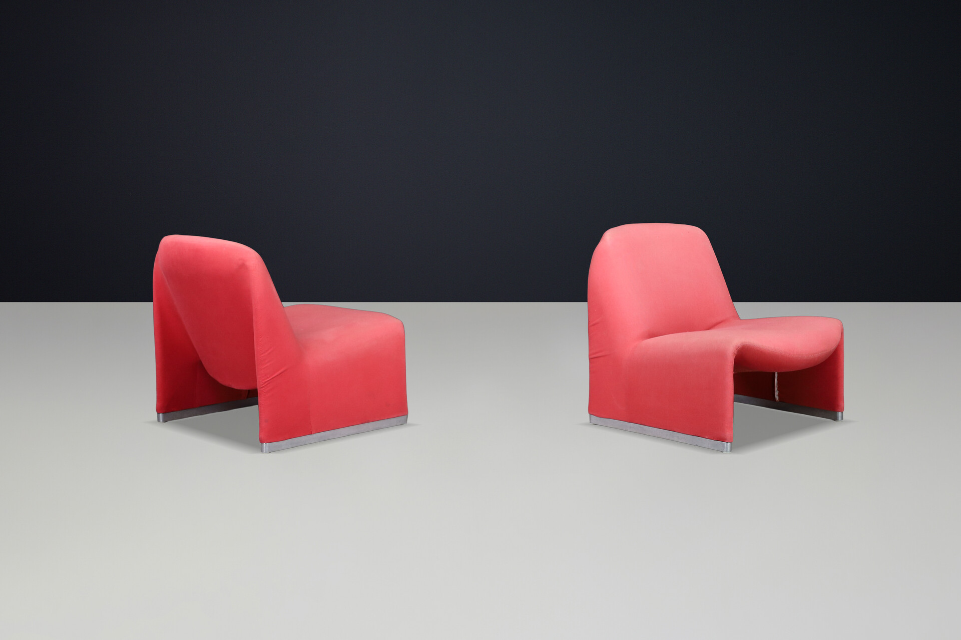 Mid century modern Giancarlo Piretti Lounge Chairs for Anonima Castelli, Italy, 1970s Late-20th century