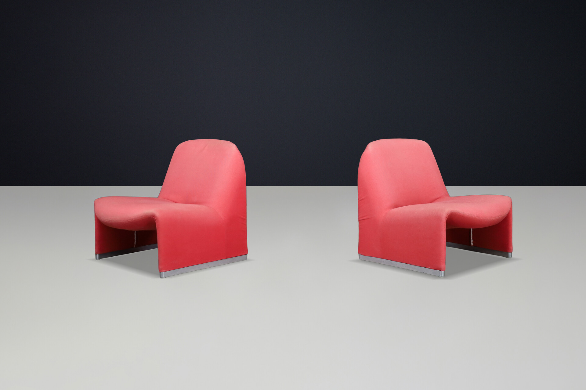 Mid century modern Giancarlo Piretti Lounge Chairs for Anonima Castelli, Italy, 1970s Late-20th century