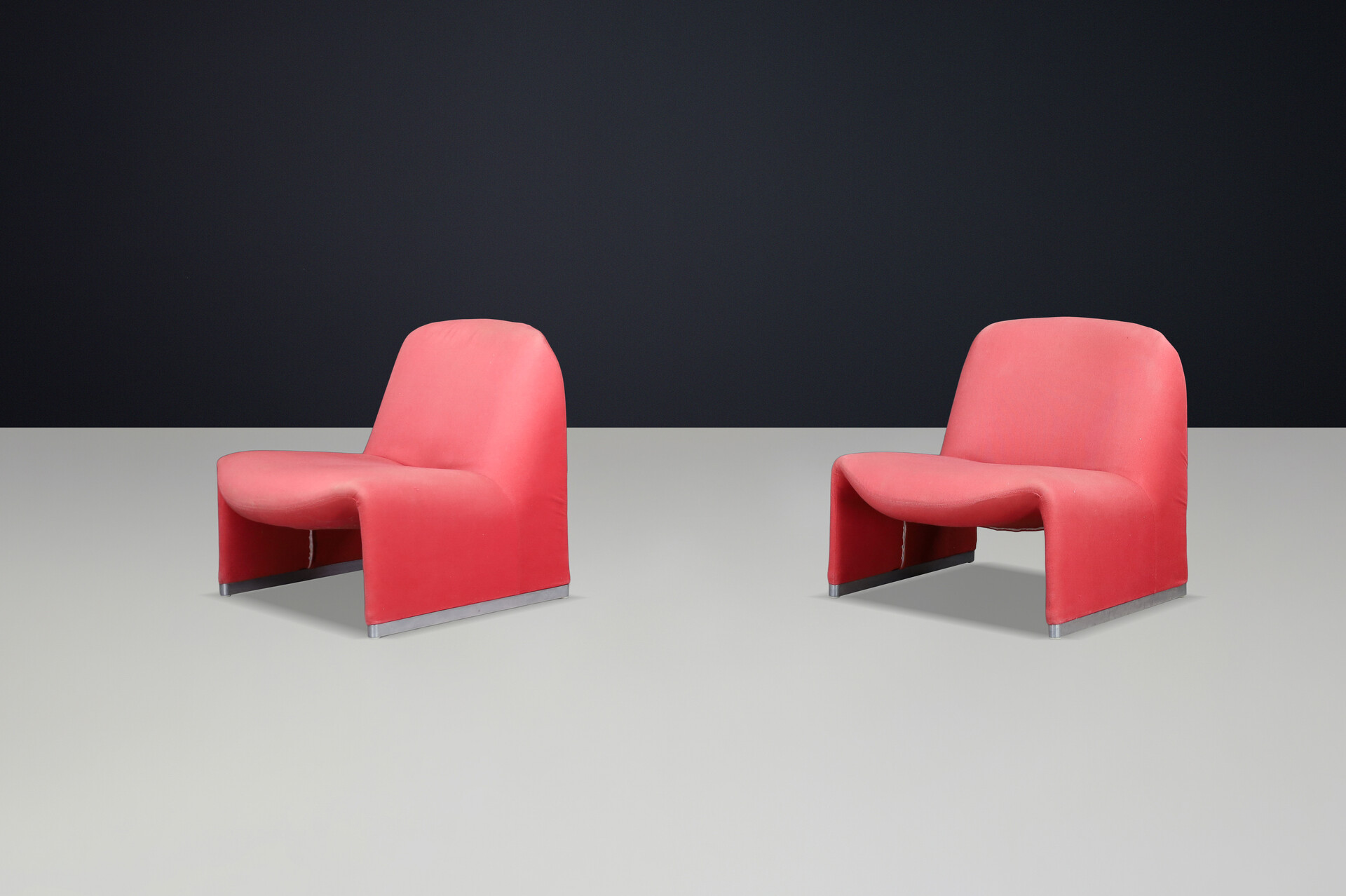 Mid century modern Giancarlo Piretti Lounge Chairs for Anonima Castelli, Italy, 1970s Late-20th century