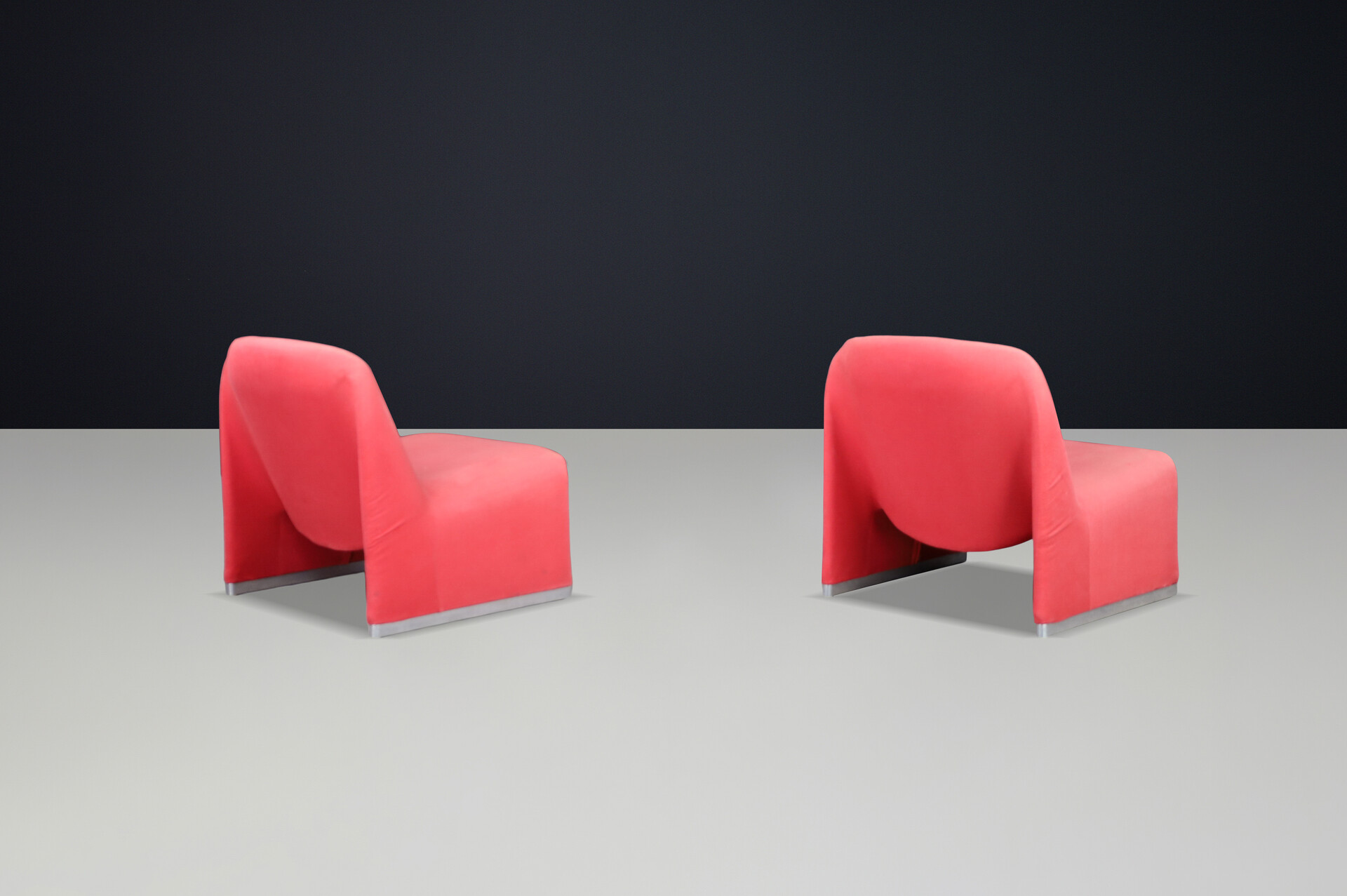 Mid century modern Giancarlo Piretti Lounge Chairs for Anonima Castelli, Italy, 1970s Late-20th century