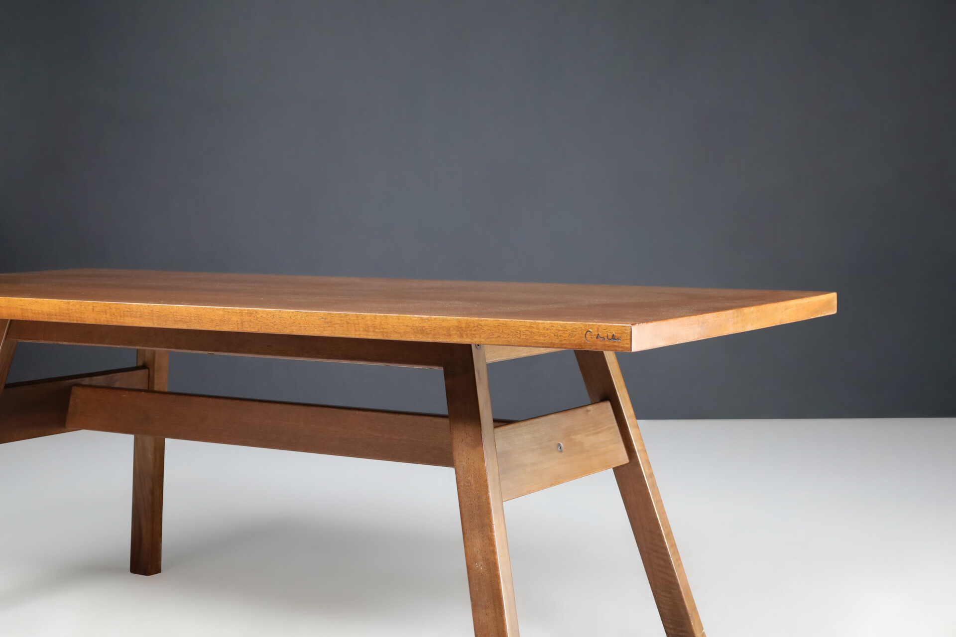 Mid century modern Giovanni Michelucci Walnut Dining Room Table for Poltronova, Italy, 1964 Mid-20th century