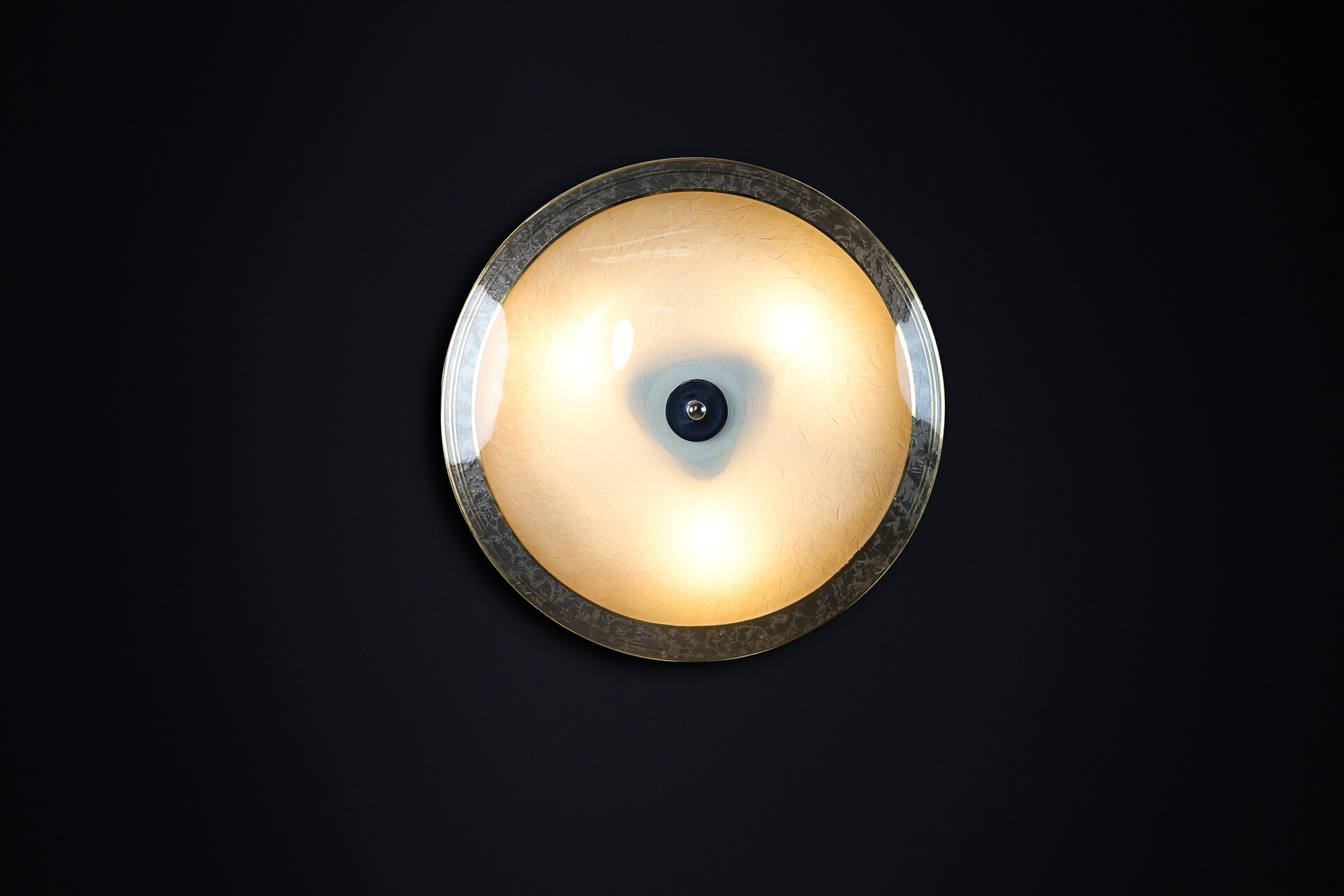Mid century modern Glass Hanging Pendant or Wall Light Brussels World Expo 1958 (no33) Mid-20th century