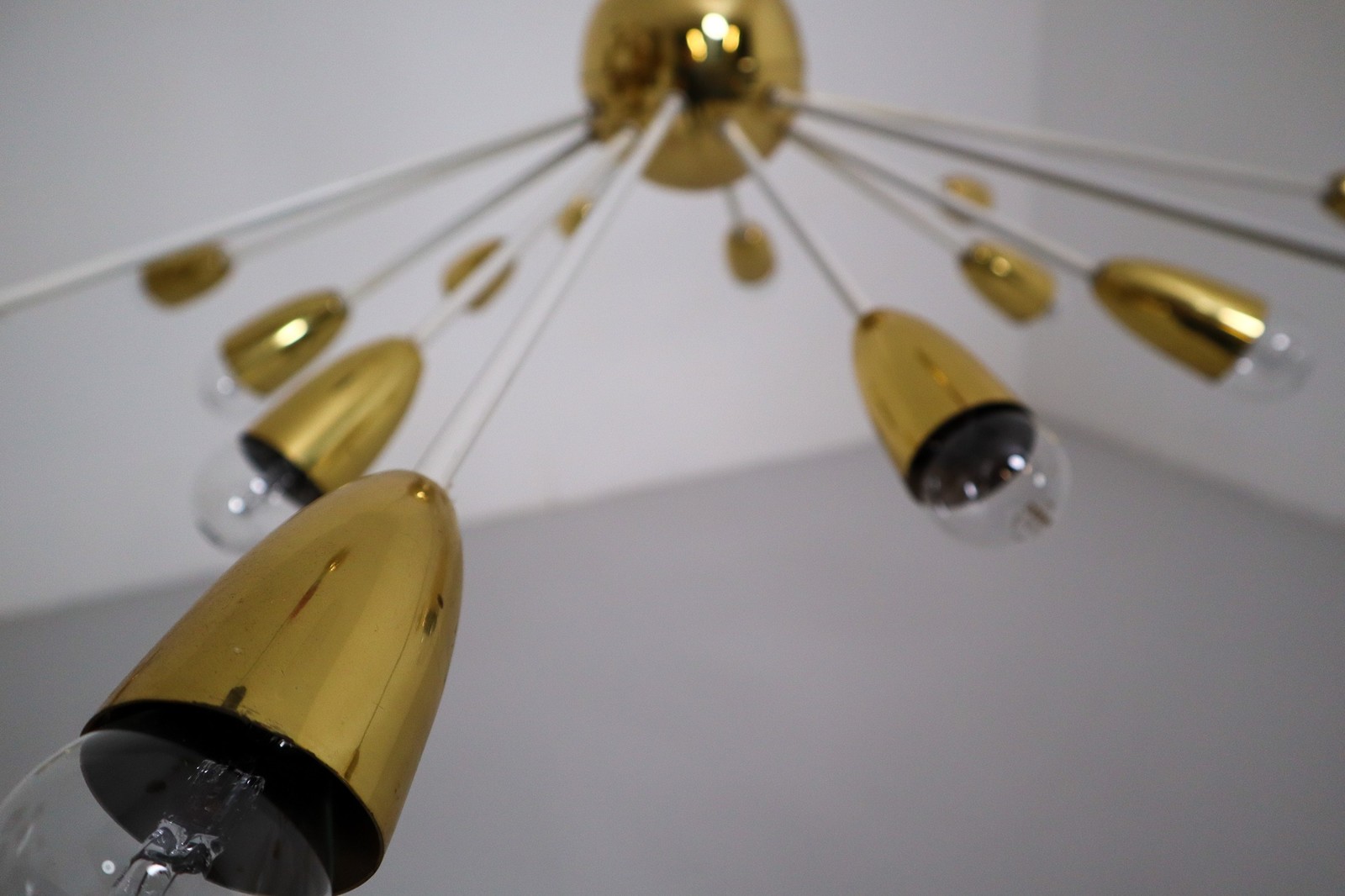 Mid century modern Glass Spider Sputnik Chandelier , Austria, 1950 Mid-20th century