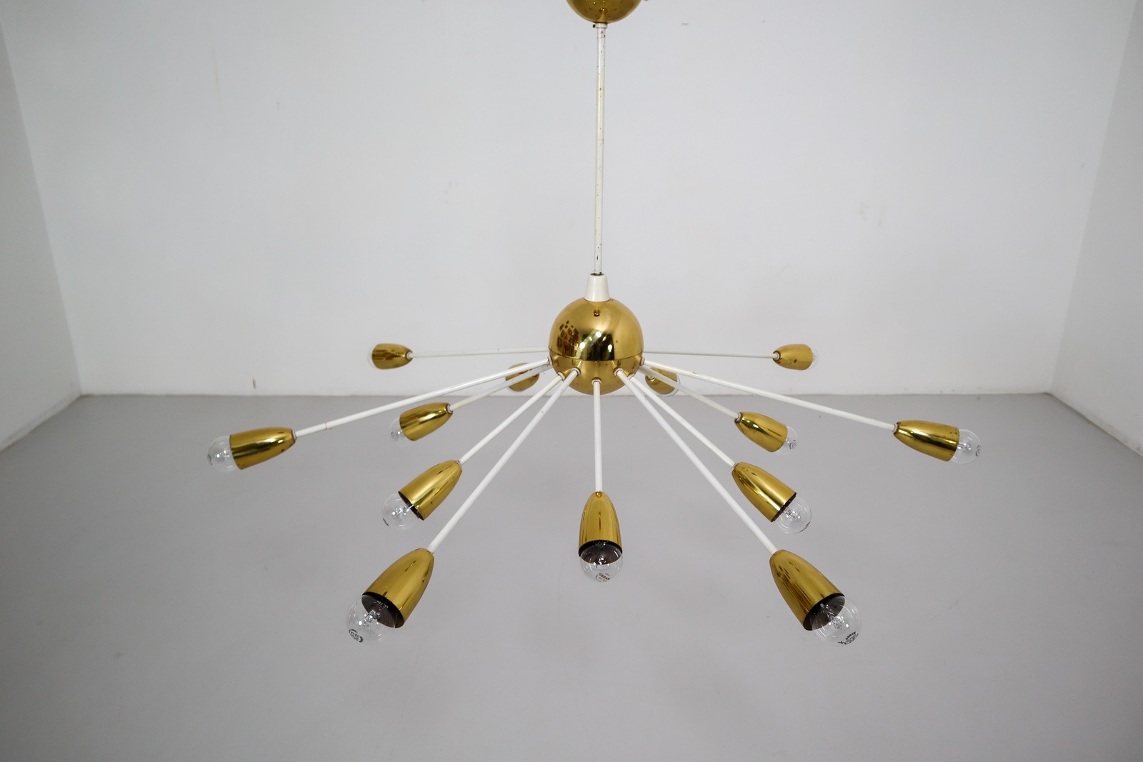 Mid century modern Glass Spider Sputnik Chandelier , Austria, 1950 Mid-20th century