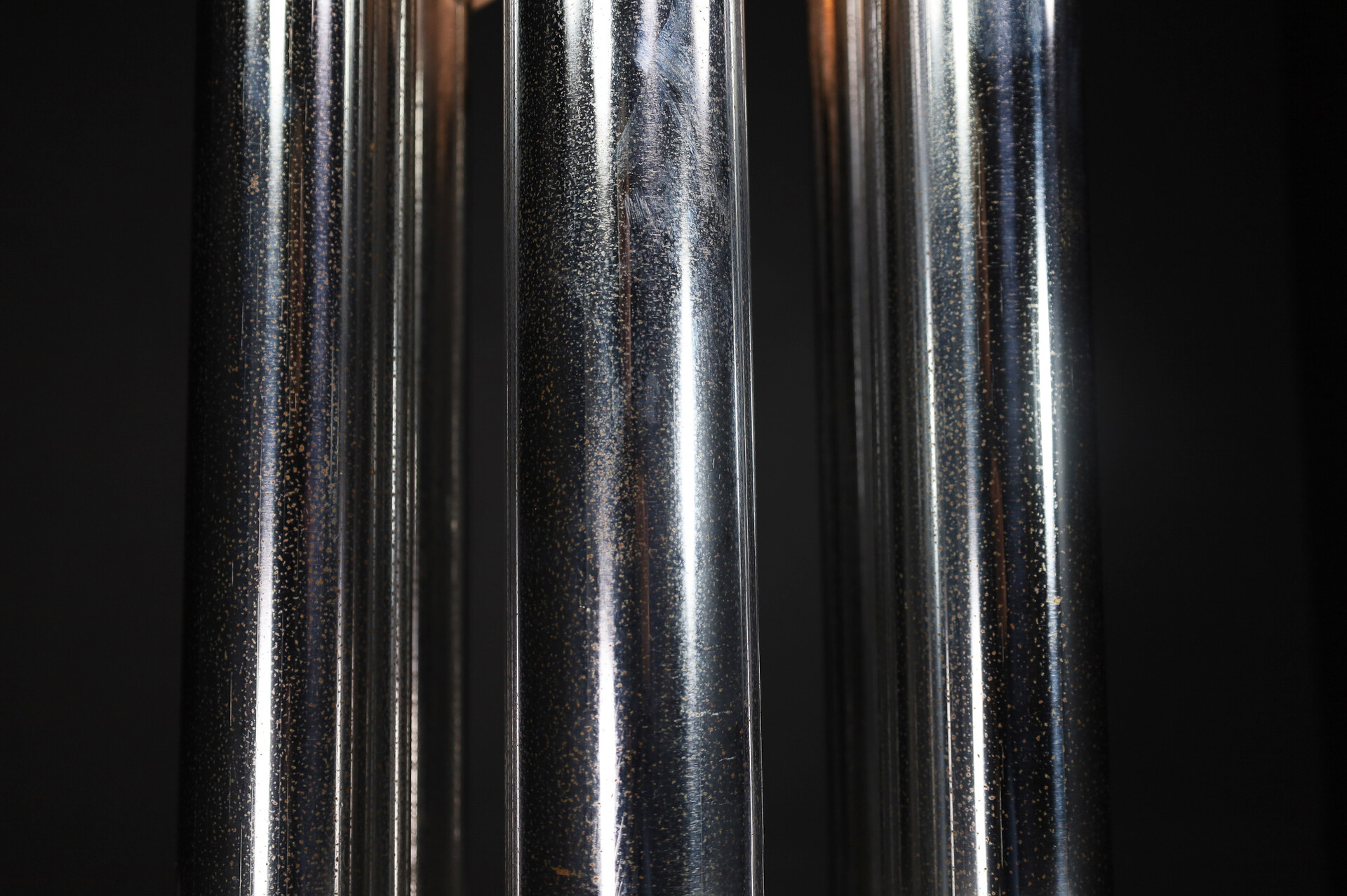 Mid century modern Goffredo Reggiani Floor Lamp with Chrome and frosted glass globes , Italy 1970s Late-20th century