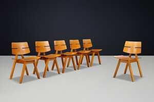 Mid century modern Hans Anliker Mid-Century Dining Chairs for Horgen Glarus, 1962 Mid-20th century