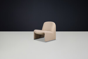 Mid century modern Iancarlo Piretti “Alky” Lounge Chair in Original Fabric, Italy, 1970s Late-20th century