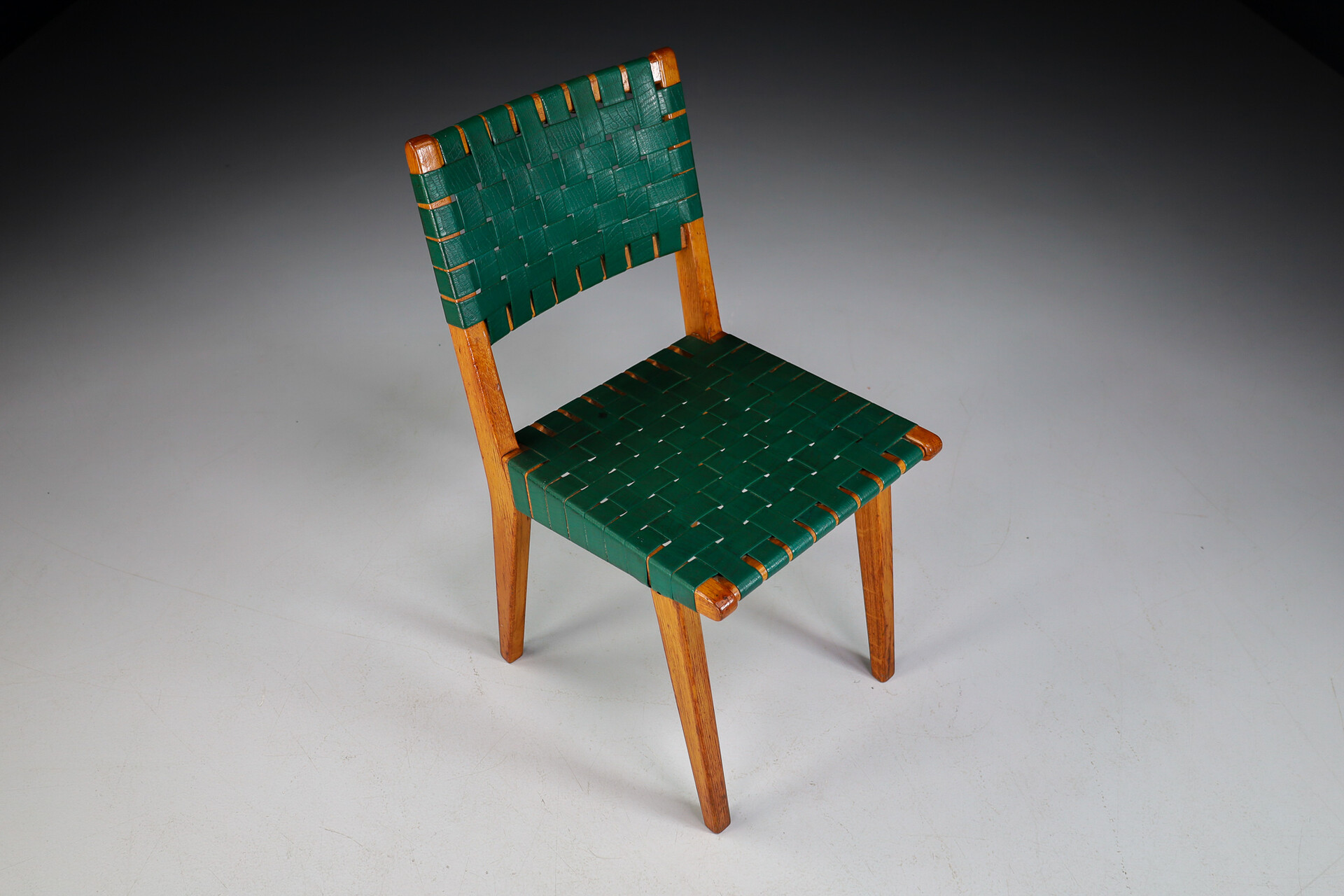 Mid century modern Jens Risom for Knoll 666 Side Chairs in Oak, USA 1950s Mid-20th century