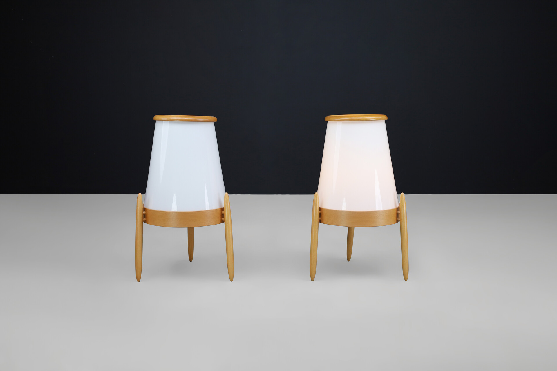 Mid century modern Krasna Jizba for ULUV Floor lamps Czechoslovakia, 1960's. Mid-20th century