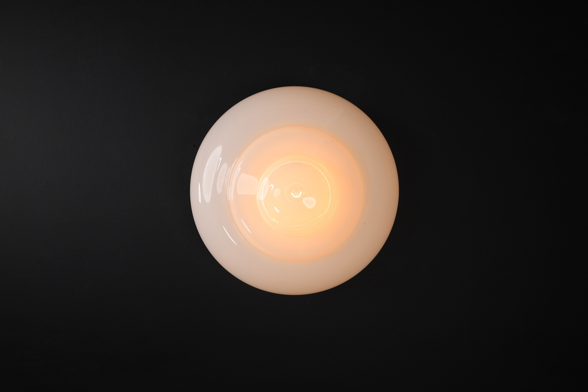 Mid century modern Large Murano Flush Mount / Wall light, Italy 1960s Mid-20th century