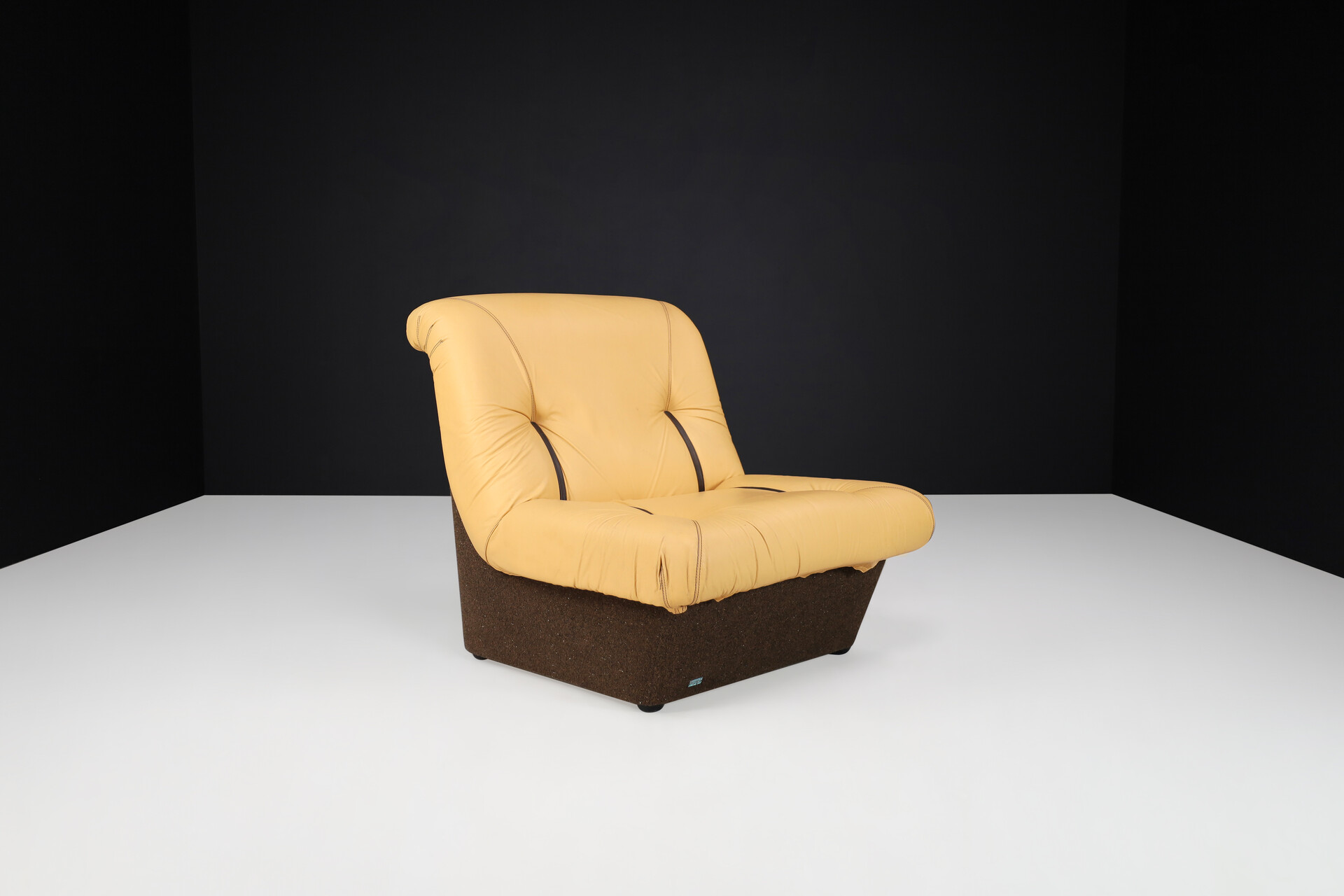 Mid century modern Lev & Lev Lounge Chairs or Sectional Sofa, Italy 1970s Late-20th century