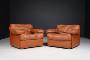 Mid century modern Lounge Chairs by Tito Agnoli for Poltrona Frau,Italy 1970s Late-20th century