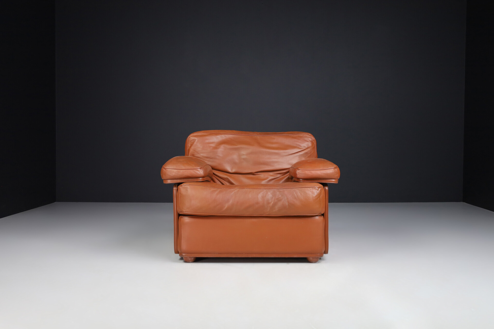 Mid century modern Lounge Chairs by Tito Agnoli for Poltrona Frau,Italy 1970s Late-20th century