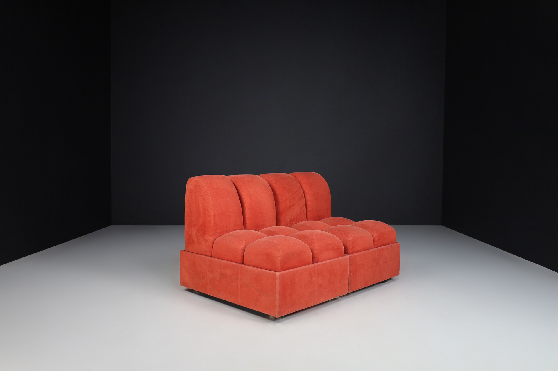 Mid century modern Lounge sofa or lounge chairs in original fabric, Italy 1960s Mid-20th century