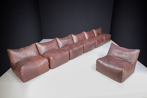 Mid century modern Mario Bellini 7-Piece Bambole Chairs/ Modular Sofa Set for B&B Italia 1970s Late-20th century