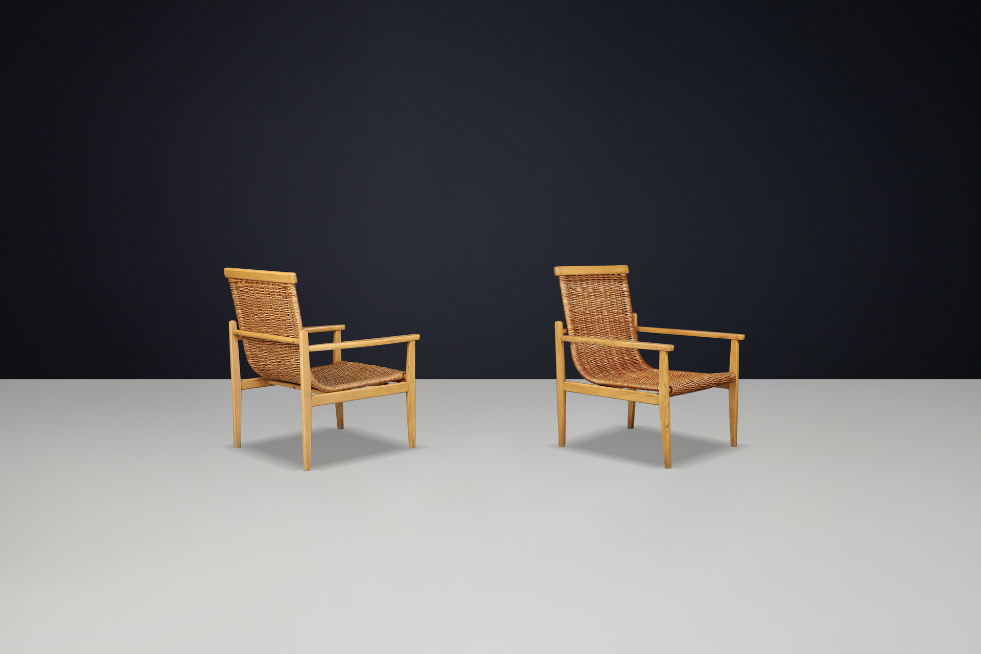 Mid century modern Mid-Century Armchairs Designed by Jan Kalous for ÚLUV, Czechoslovakia, 1960s Mid-20th century