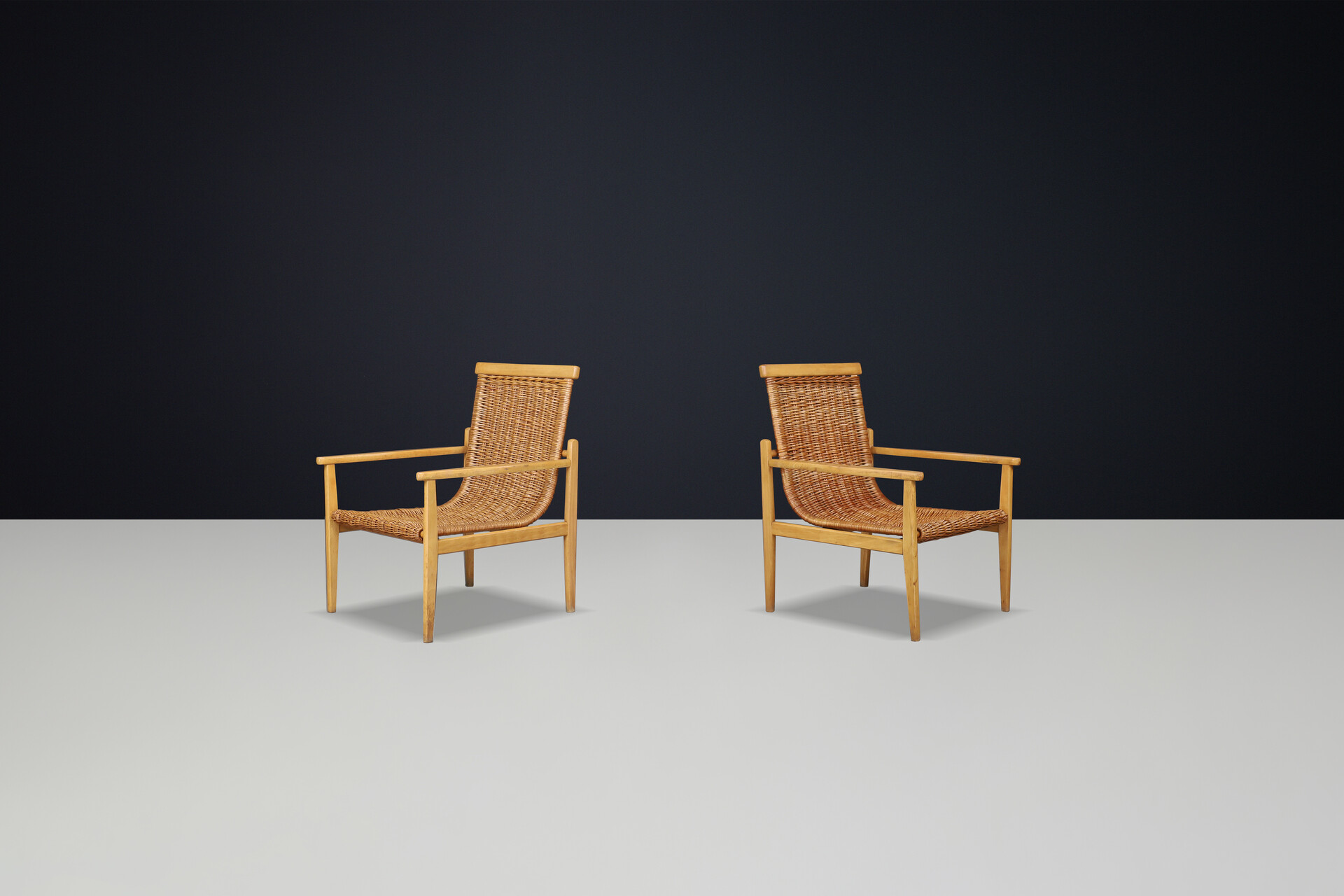 Mid century modern Mid-Century Armchairs Designed by Jan Kalous for ÚLUV, Czechoslovakia, 1960s Mid-20th century