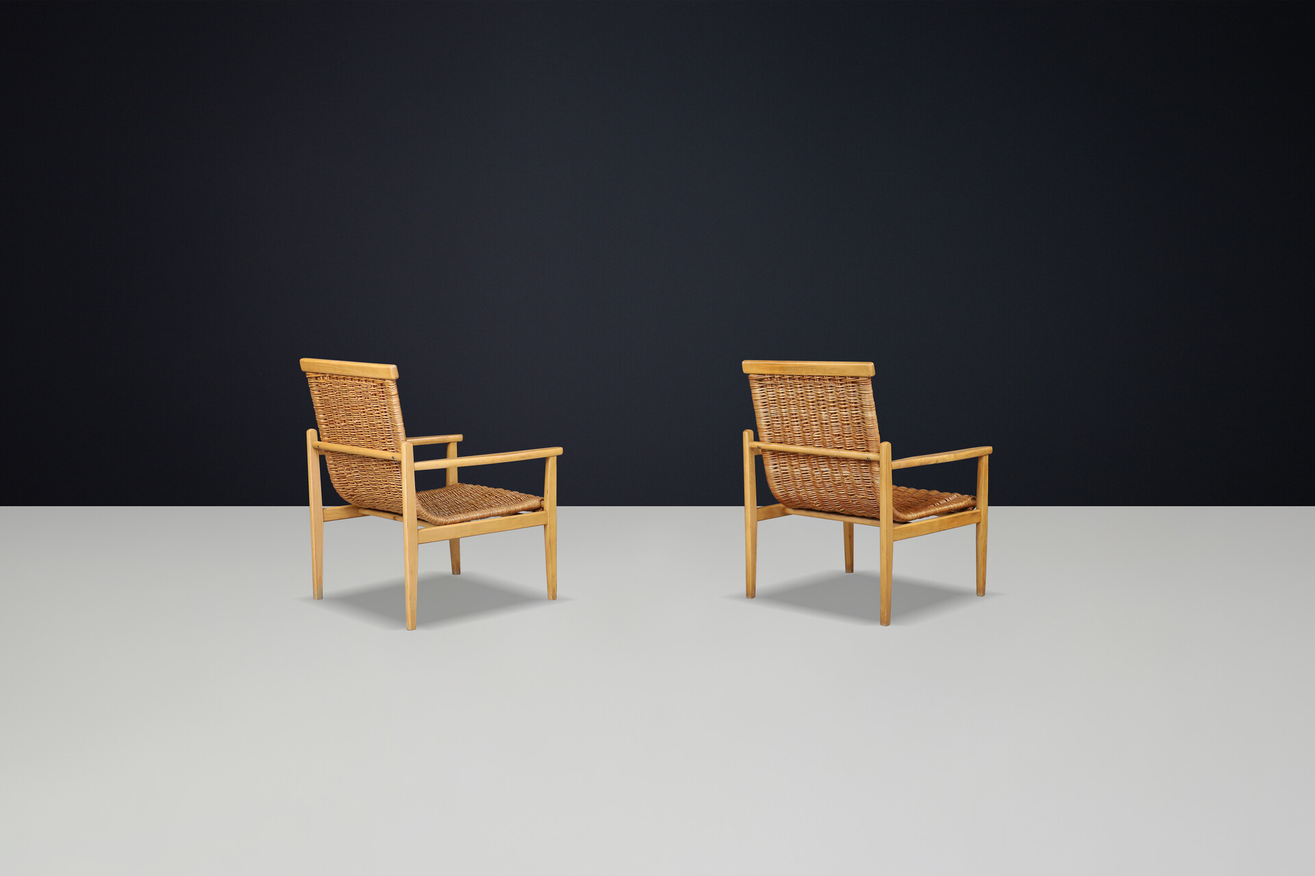 Mid century modern Mid-Century Armchairs Designed by Jan Kalous for ÚLUV, Czechoslovakia, 1960s Mid-20th century
