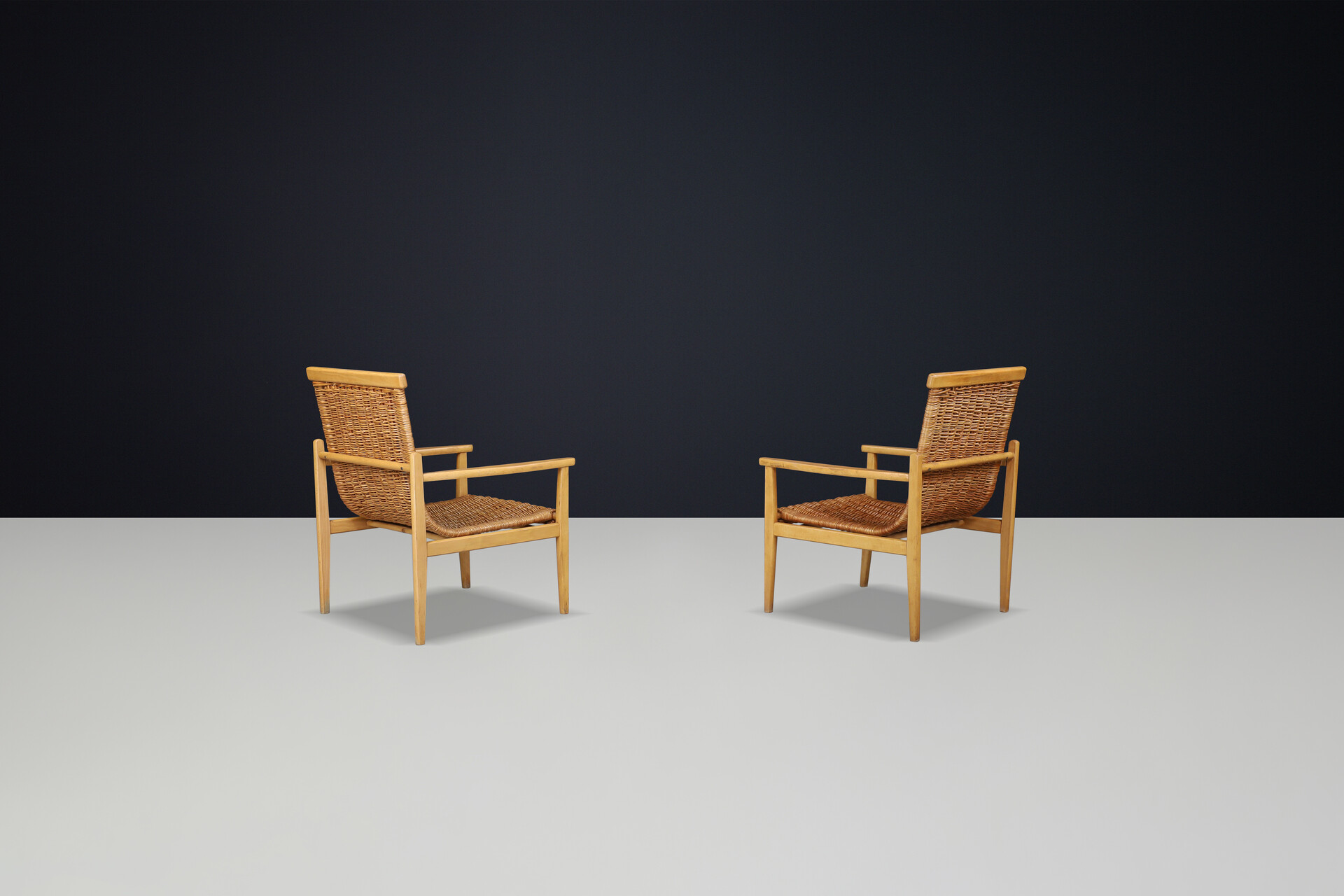 Mid century modern Mid-Century Armchairs Designed by Jan Kalous for ÚLUV, Czechoslovakia, 1960s Mid-20th century