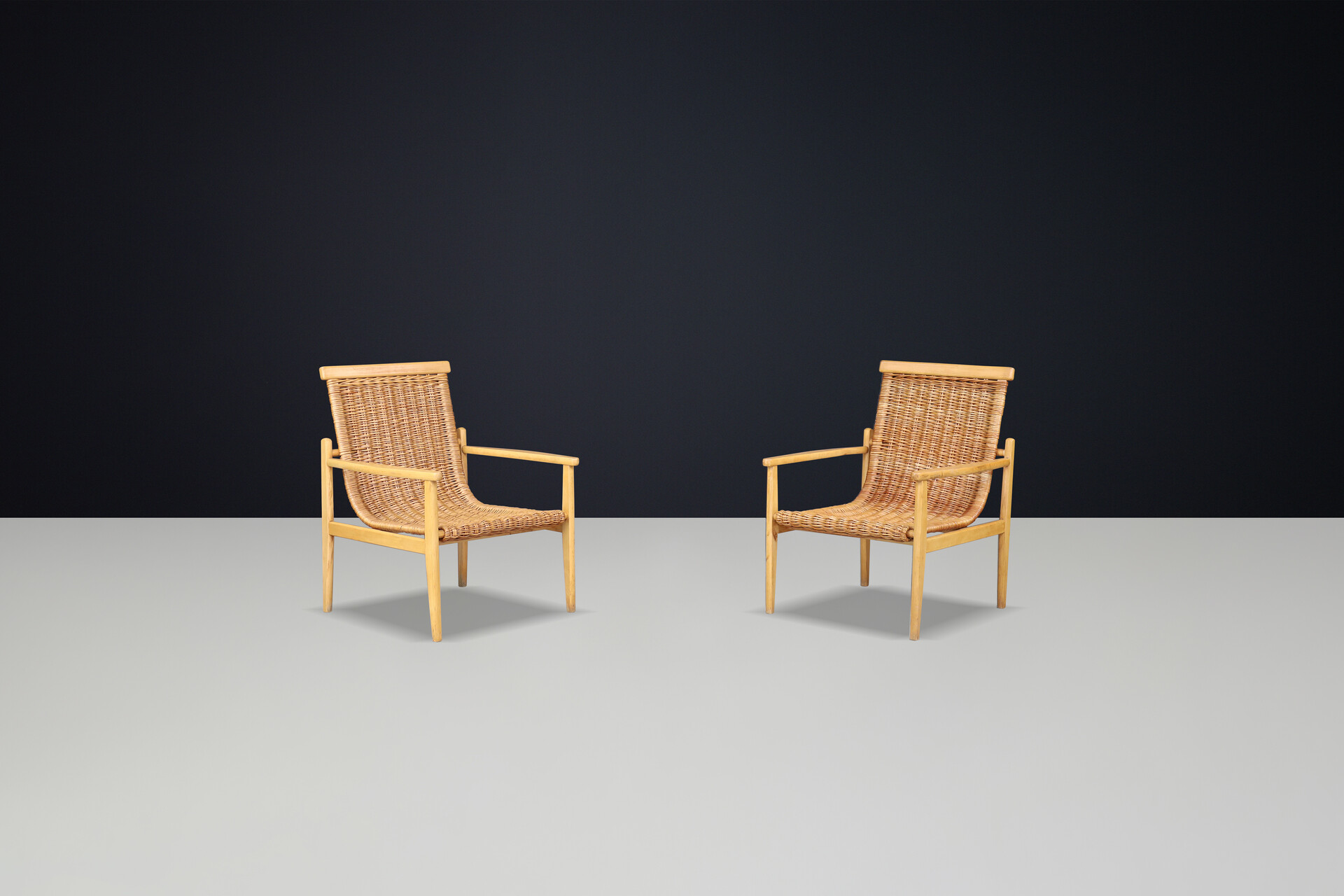 Mid century modern Mid-Century Armchairs Designed by Jan Kalous for ÚLUV, Czechoslovakia, 1960s Mid-20th century