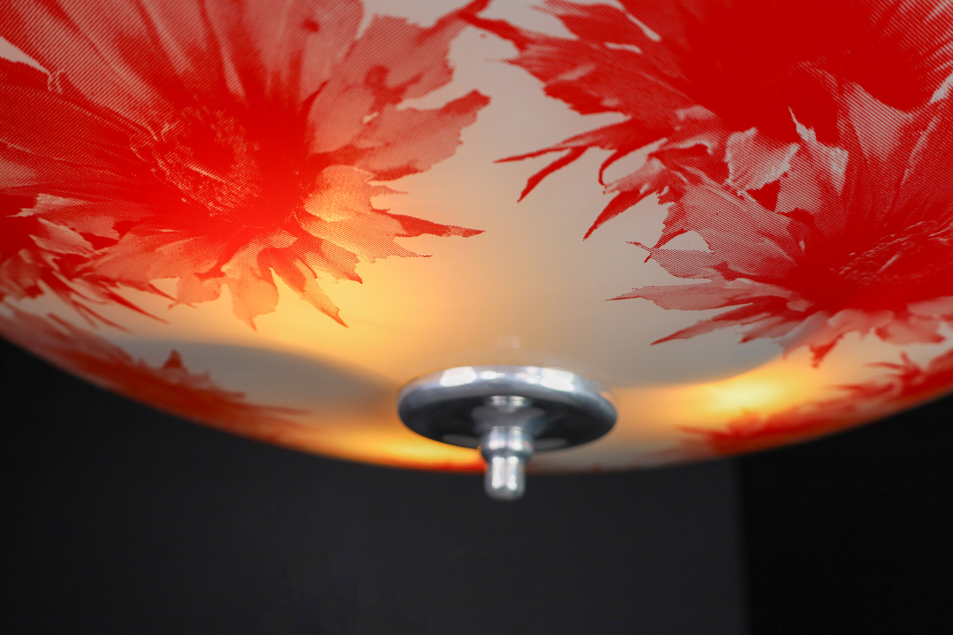 Mid century modern Mid-Century Glass Hanging Pendant Lamp Brussels World Expo 1958 Mid-20th century