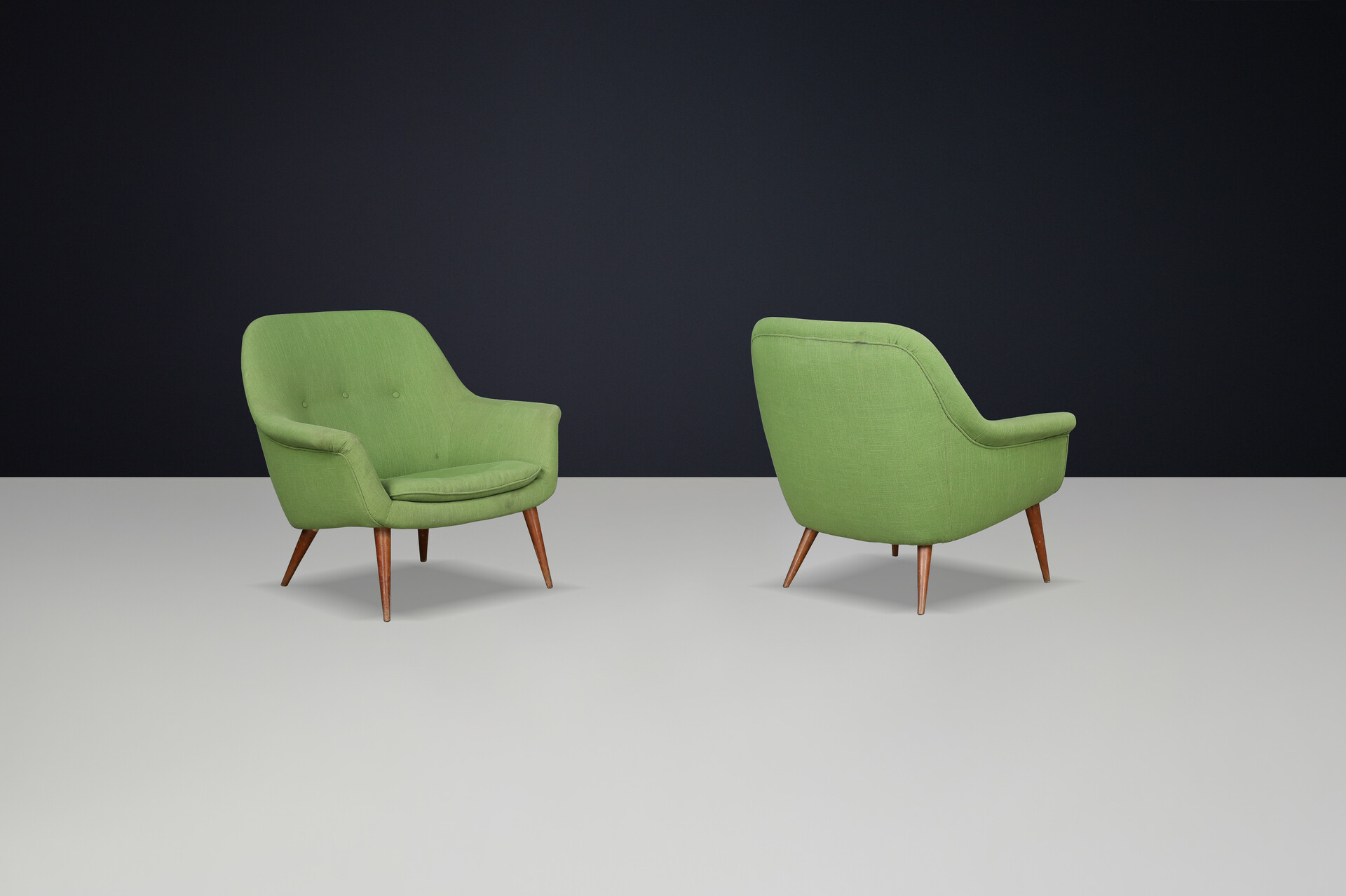 Mid century modern Model 1101 Lounge Chairs by Nino Zoncada for Cassina, Italy  1958 Mid-20th century