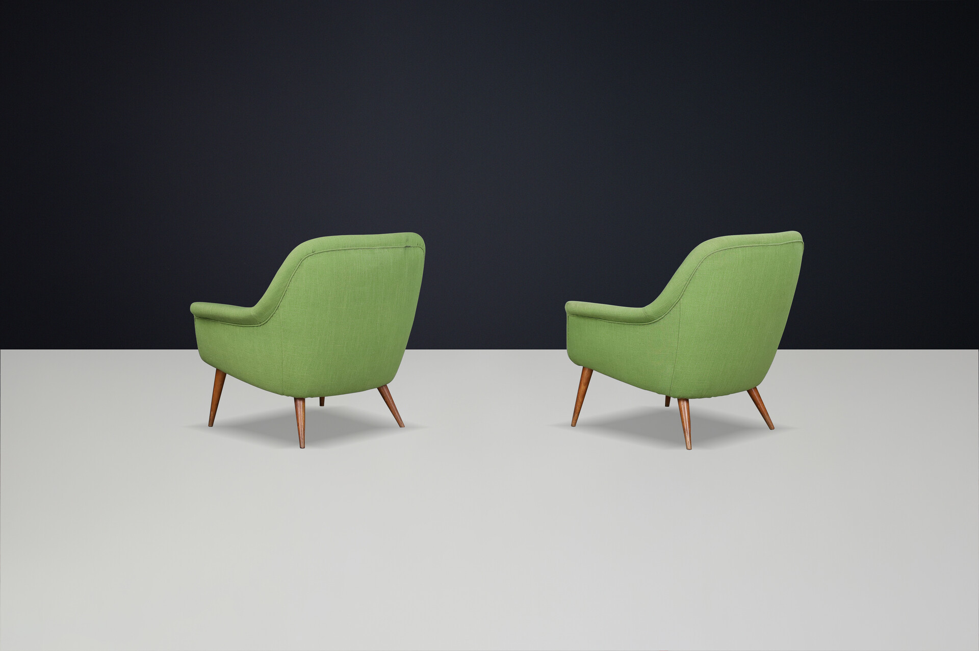 Mid century modern Model 1101 Lounge Chairs by Nino Zoncada for Cassina, Italy  1958 Mid-20th century