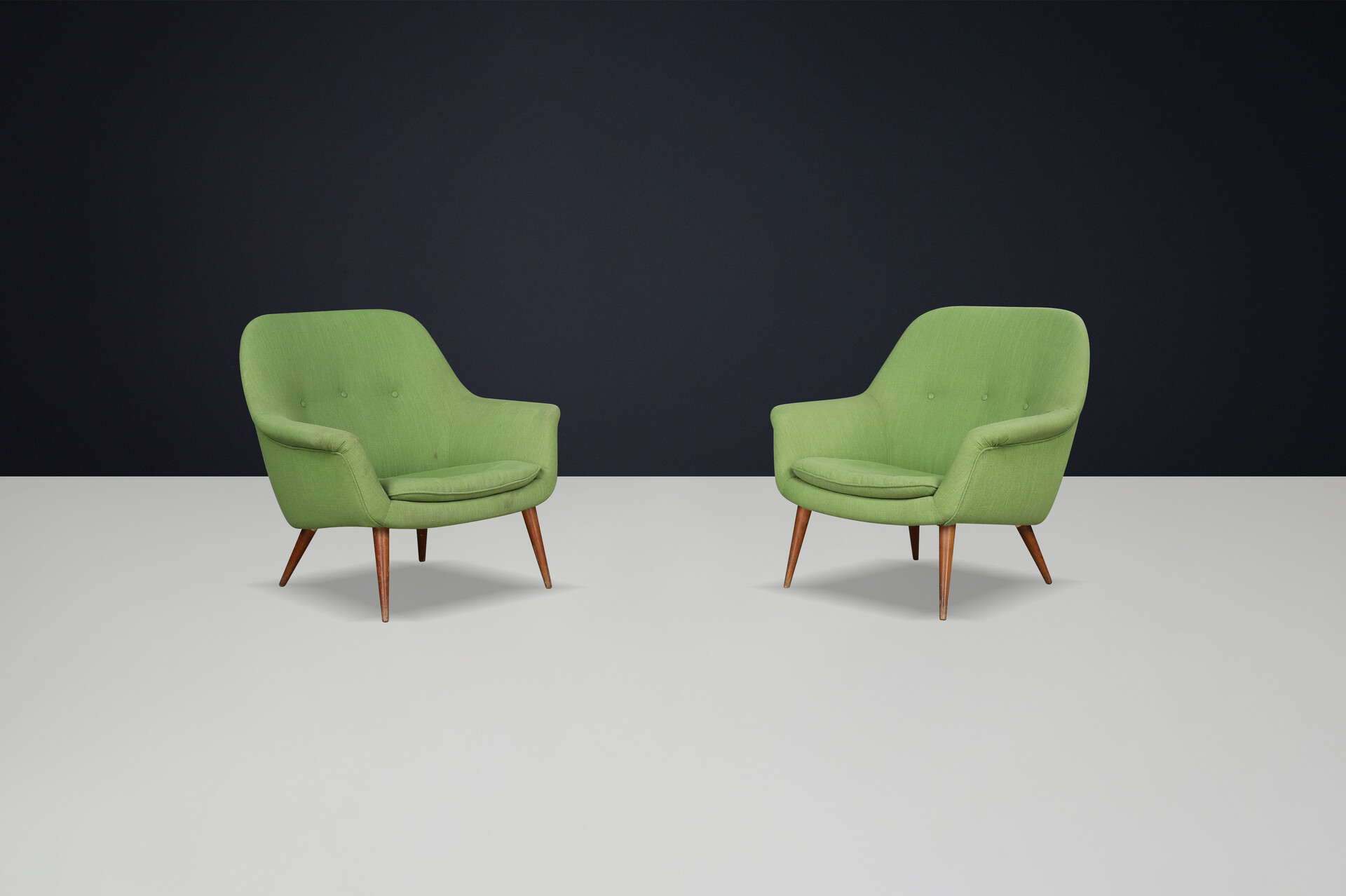 Mid century modern Model 1101 Lounge Chairs by Nino Zoncada for Cassina, Italy  1958 Mid-20th century