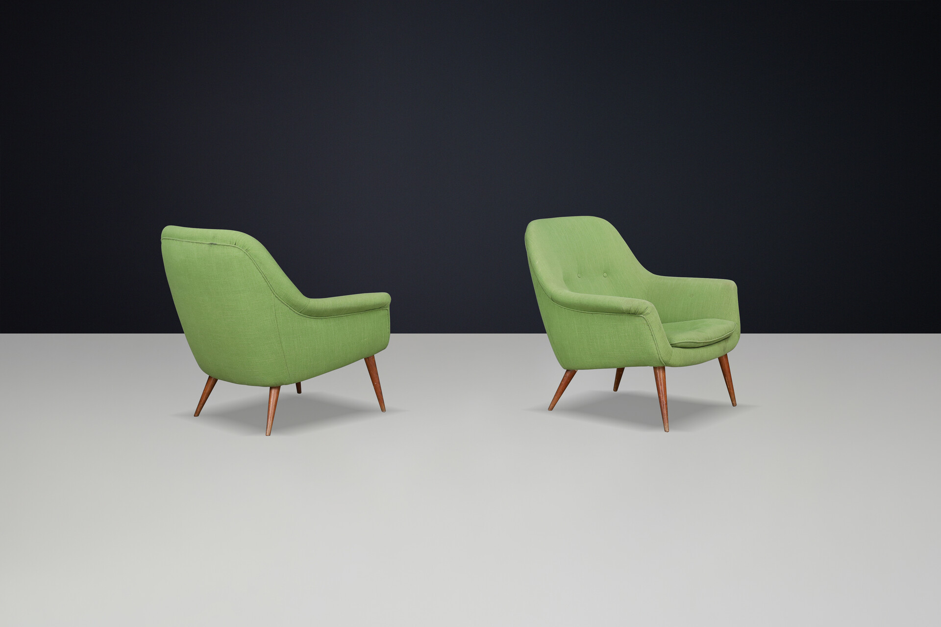 Mid century modern Model 1101 Lounge Chairs by Nino Zoncada for Cassina, Italy  1958 Mid-20th century
