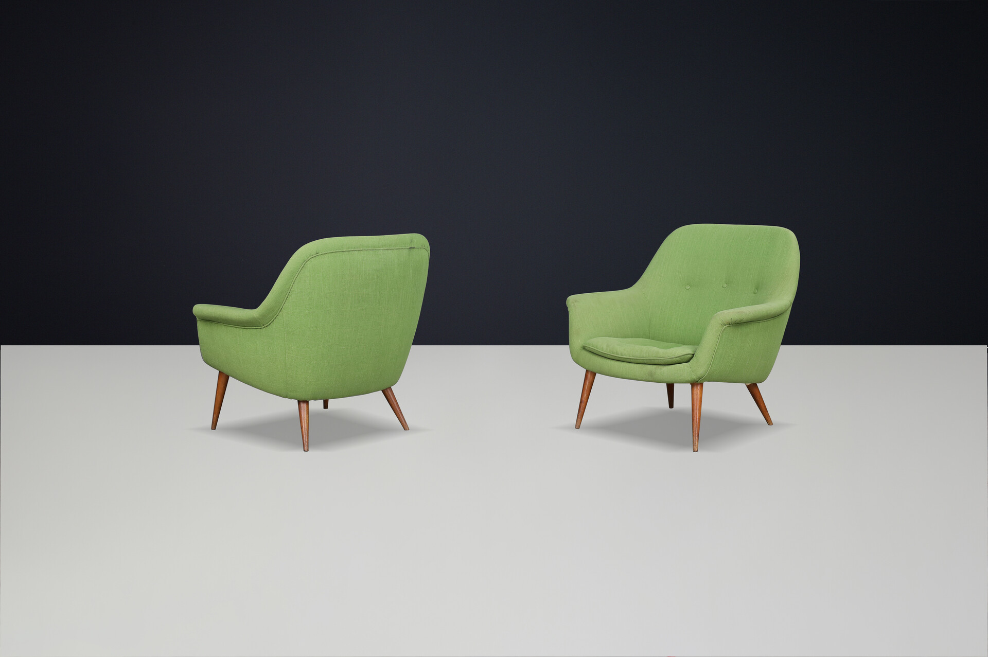 Mid century modern Model 1101 Lounge Chairs by Nino Zoncada for Cassina, Italy  1958 Mid-20th century