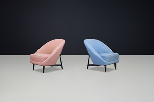 Mid century modern Model 115 Lounge Chairs by Theo Ruth for Artifort, Netherlands, 1950s Mid-20th century