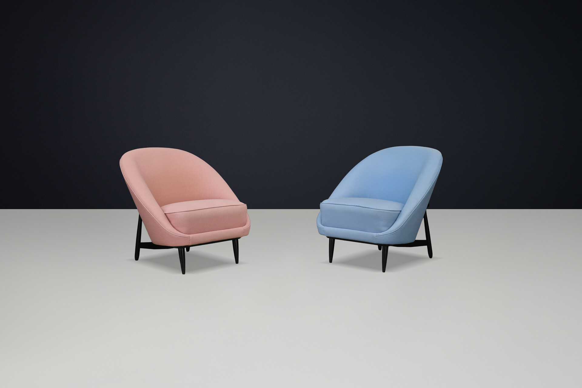 Mid century modern Model 115 Lounge Chairs by Theo Ruth for Artifort, Netherlands, 1950s Mid-20th century