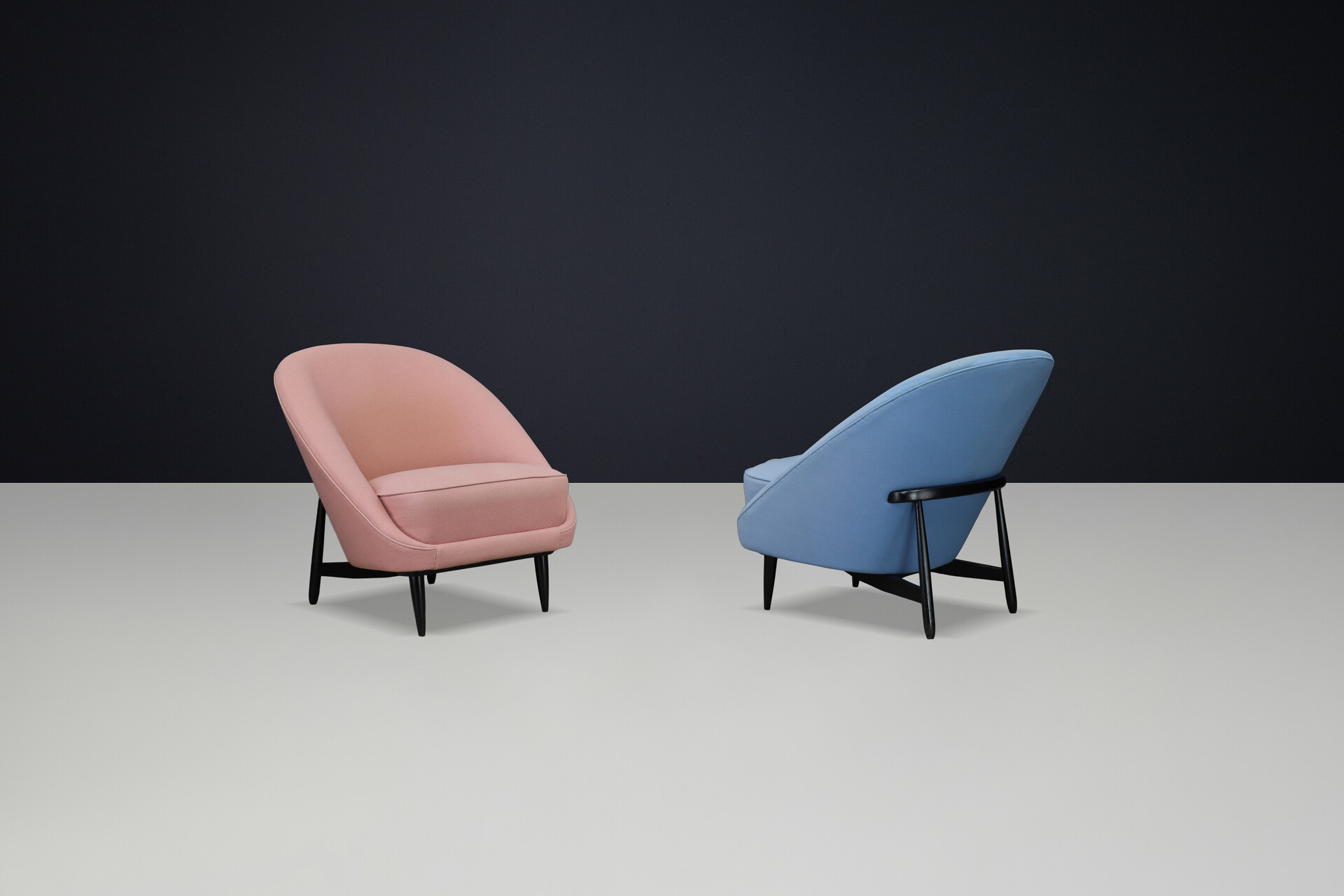 Mid century modern Model 115 Lounge Chairs by Theo Ruth for Artifort, Netherlands, 1950s Mid-20th century