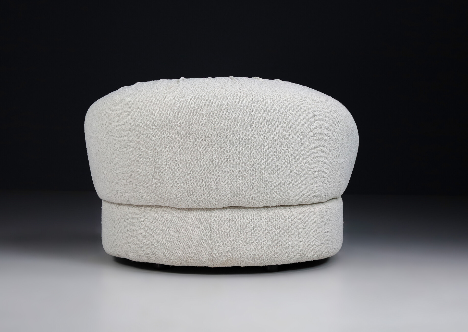 Mid century modern Modular sofa set with lounge chair in new bouclé fabric , italy 1960s Mid-20th century